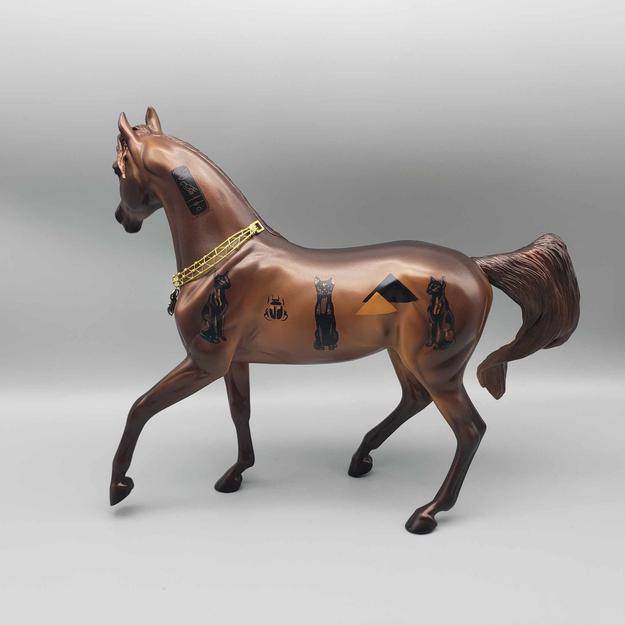 Francet V OOAK Egyptian Cat Decorator Arab Mare Set By Caroline Boydston