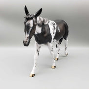 Party Noisemaker OOAK Custom Bay Tobiano with Cat Tracks Mule By Dawn Quick New Year Sales Collection NY23 Facebook Auction