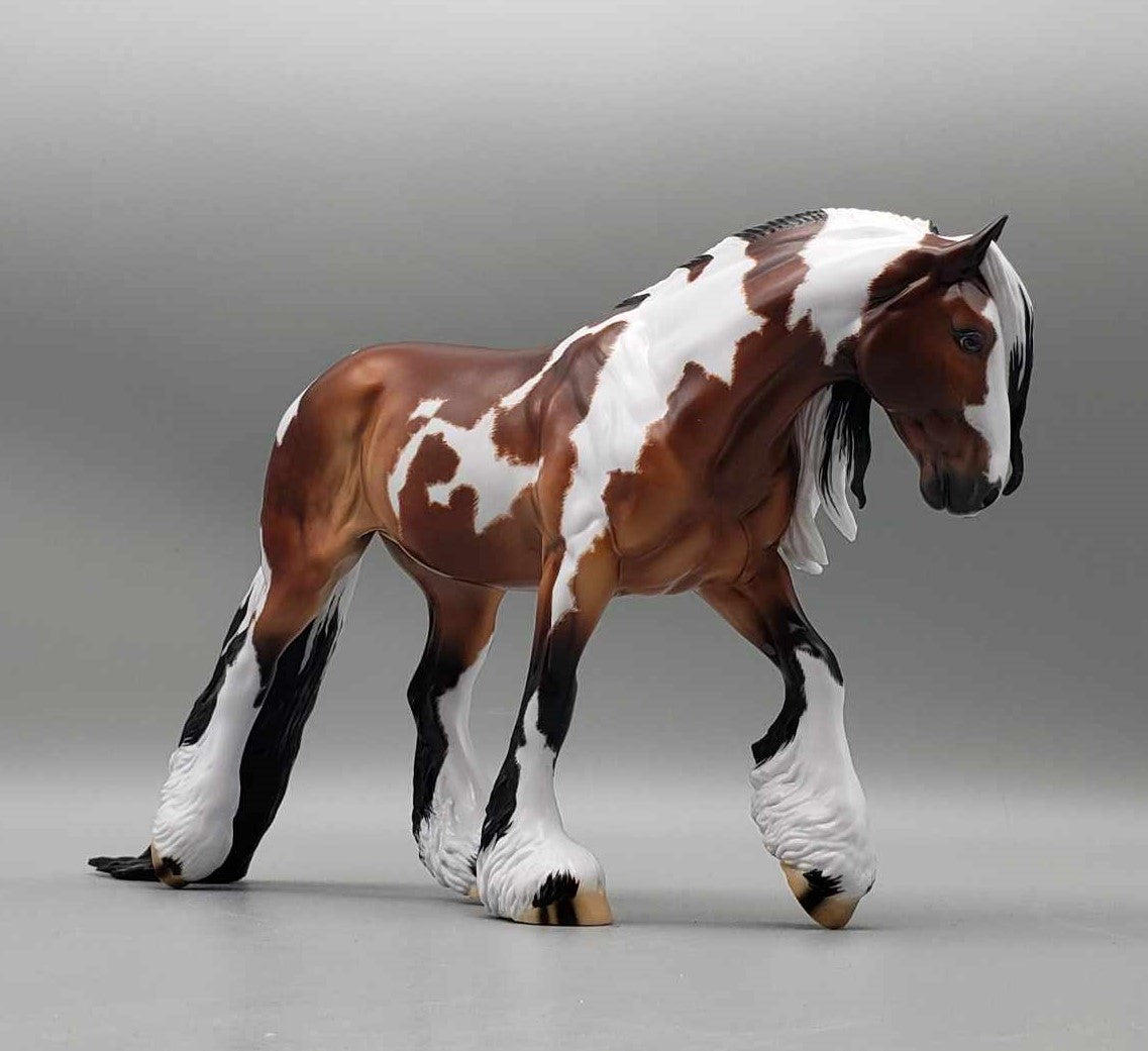 Holly &amp; Ivy OOAK Dappled Bay Tobiano Custom Irish Cob By Ellen Robbins Best Offers 12/26/23