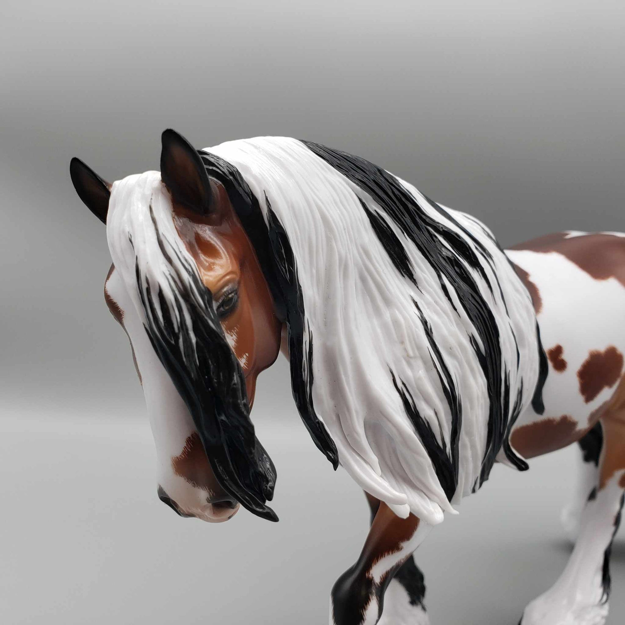 Holly &amp; Ivy OOAK Dappled Bay Tobiano Custom Irish Cob By Ellen Robbins Best Offers 12/26/23