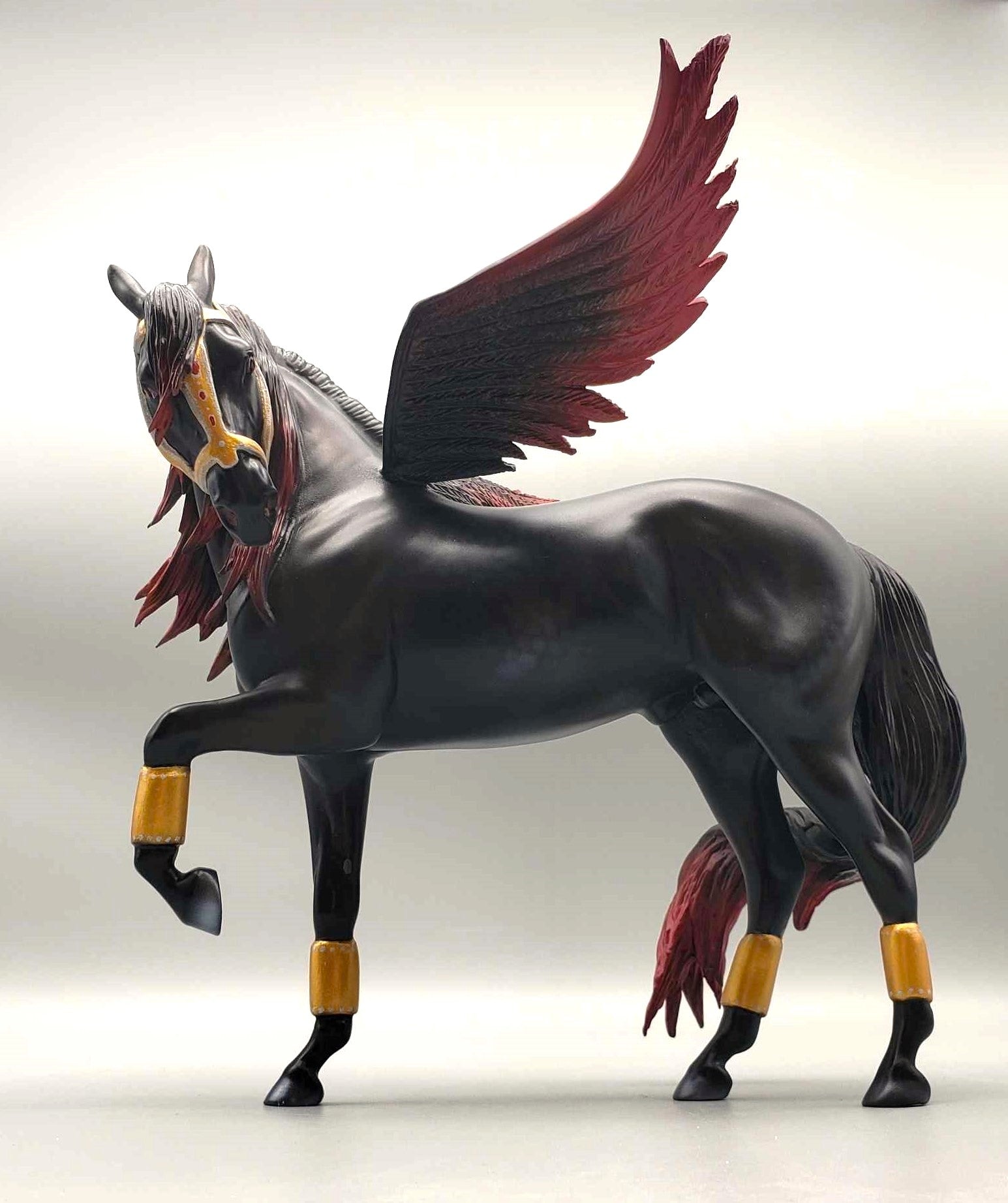 Affinity OOAK Black and Red Winged Andalusian By Carrie Keller Best Offers 12/26/23