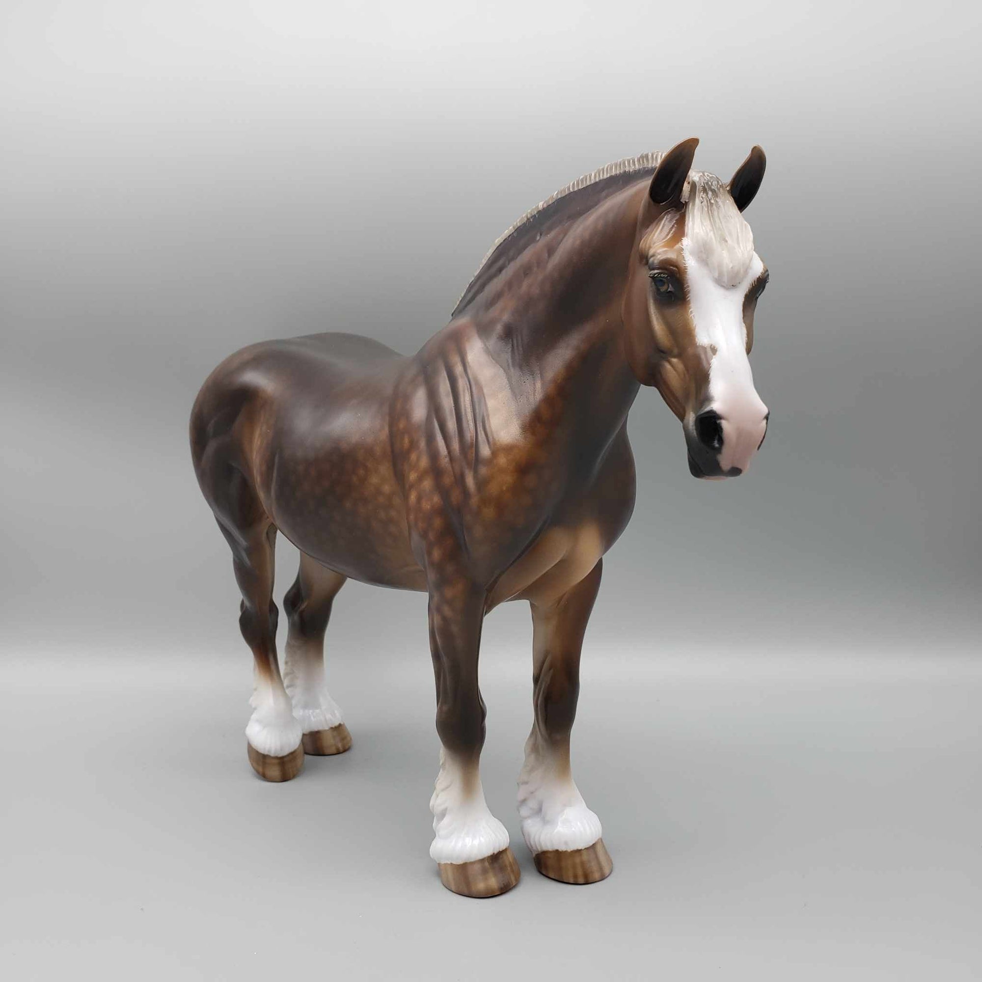 Hugs OOAK Dappled Liver Chestnut Heavy Draft Mare By Sheryl Leisure Best Offer 1/2/24