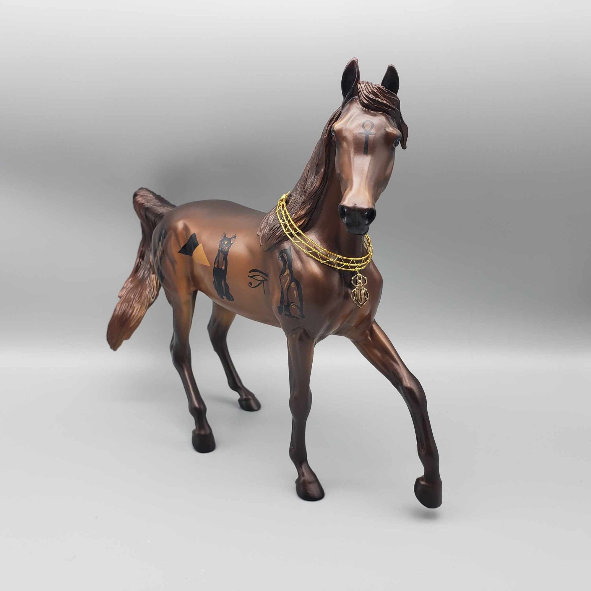 Francet V OOAK Egyptian Cat Decorator Arab Mare Set By Caroline Boydston