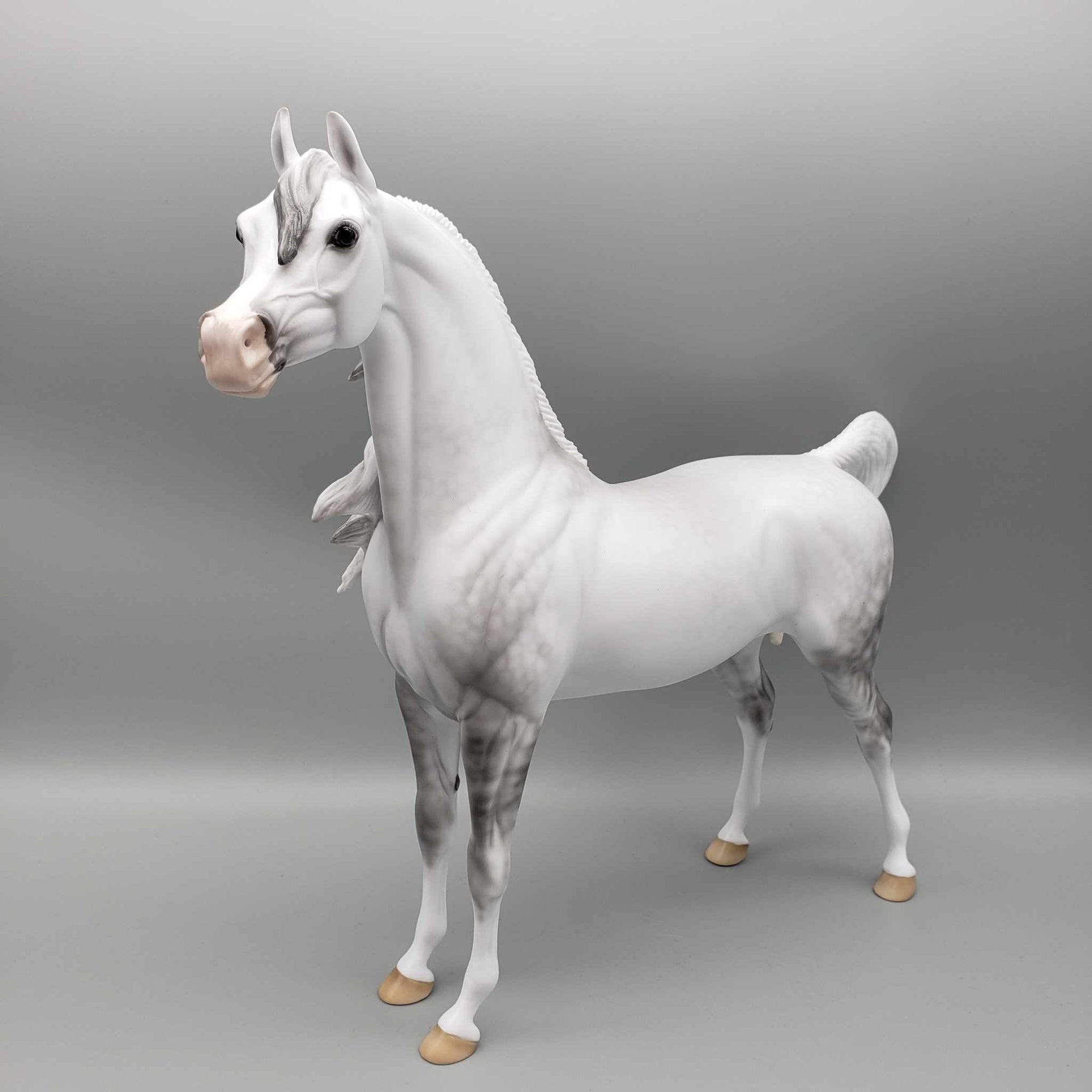 Stormy OOAK Dappled Grey Arabian By Ellen Robbins Employee Appreciation Model