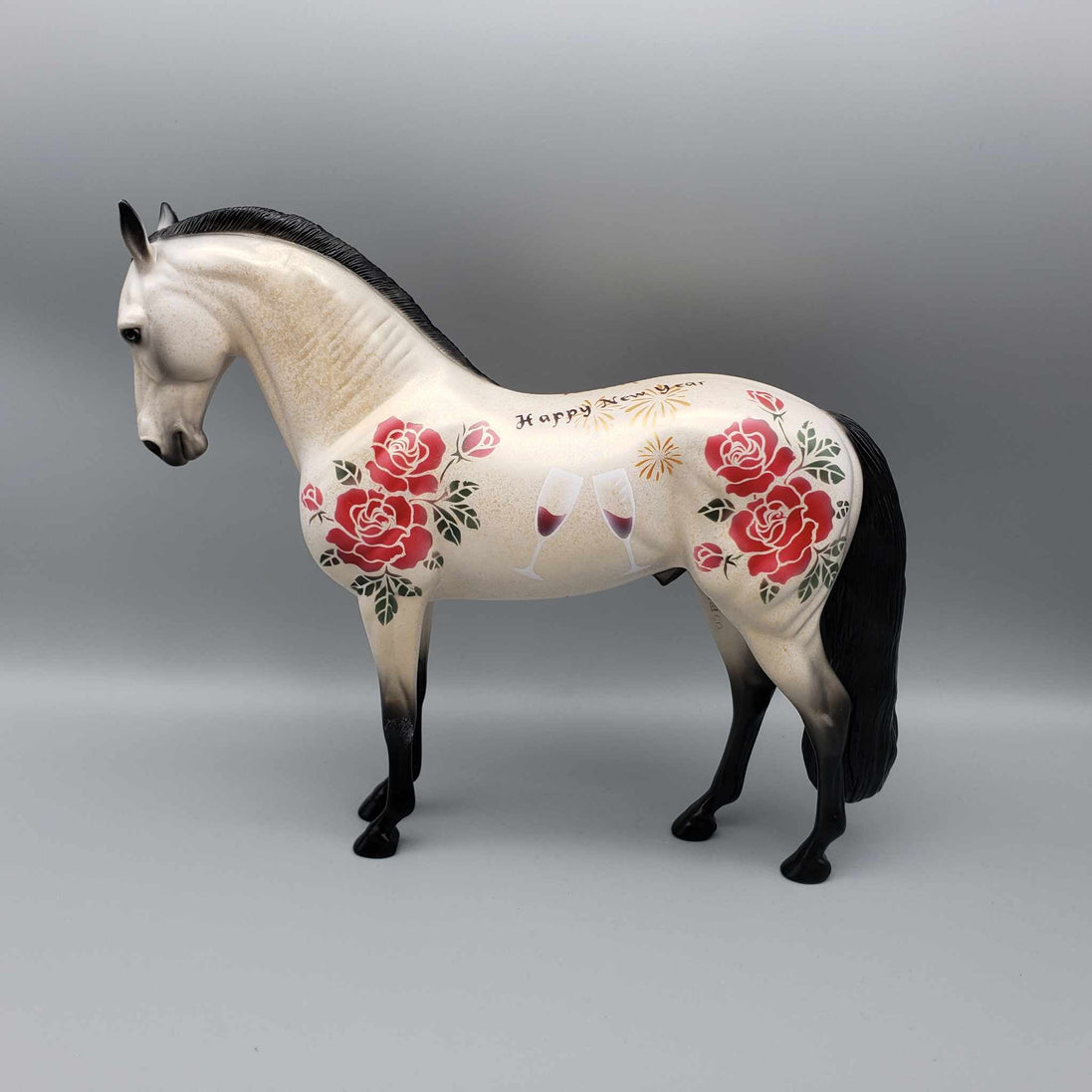 Twelve O'clock Toast OOAK Deco Andalusian By Dawn Quick New Year Sales Collection NY23