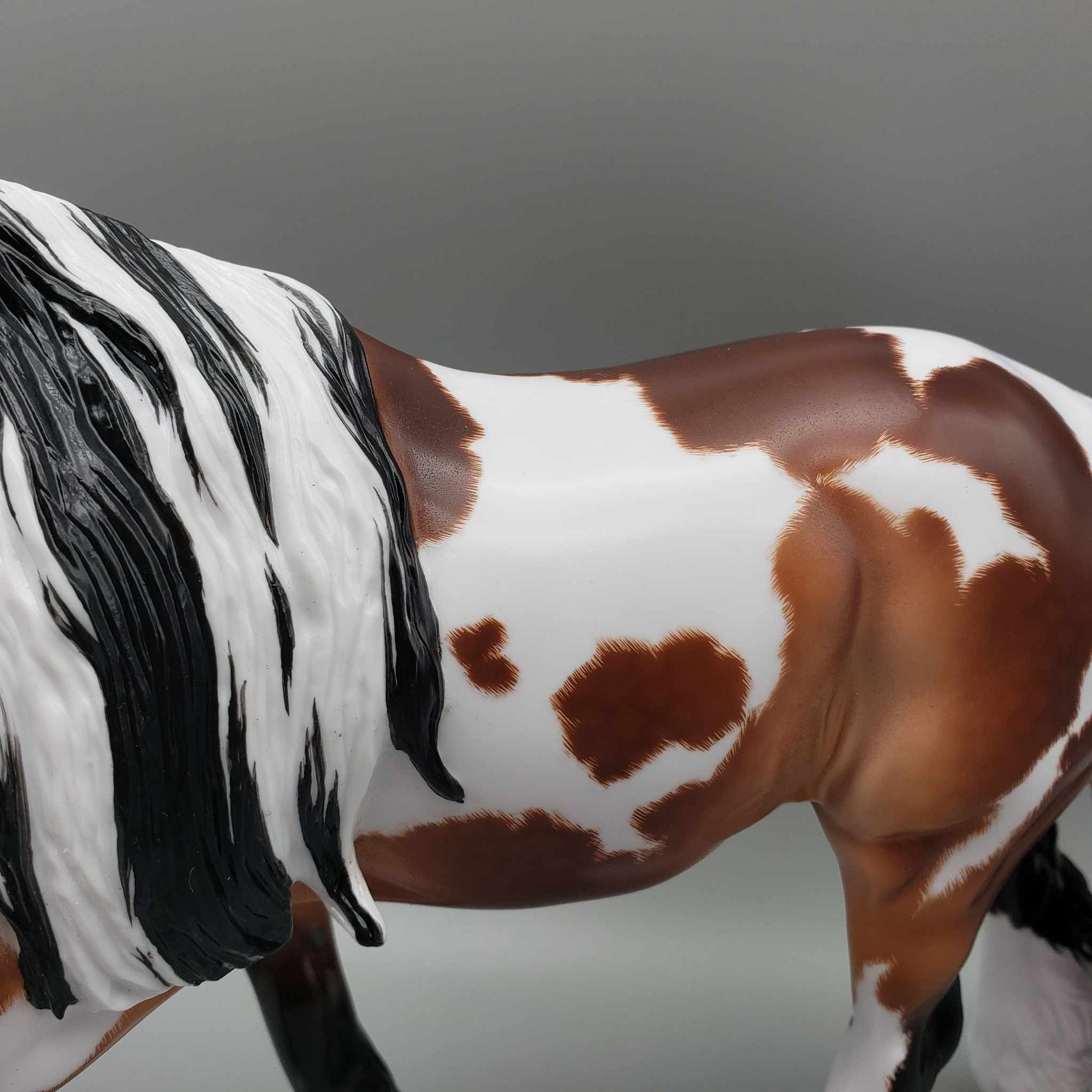 Holly &amp; Ivy OOAK Dappled Bay Tobiano Custom Irish Cob By Ellen Robbins Best Offers 12/26/23