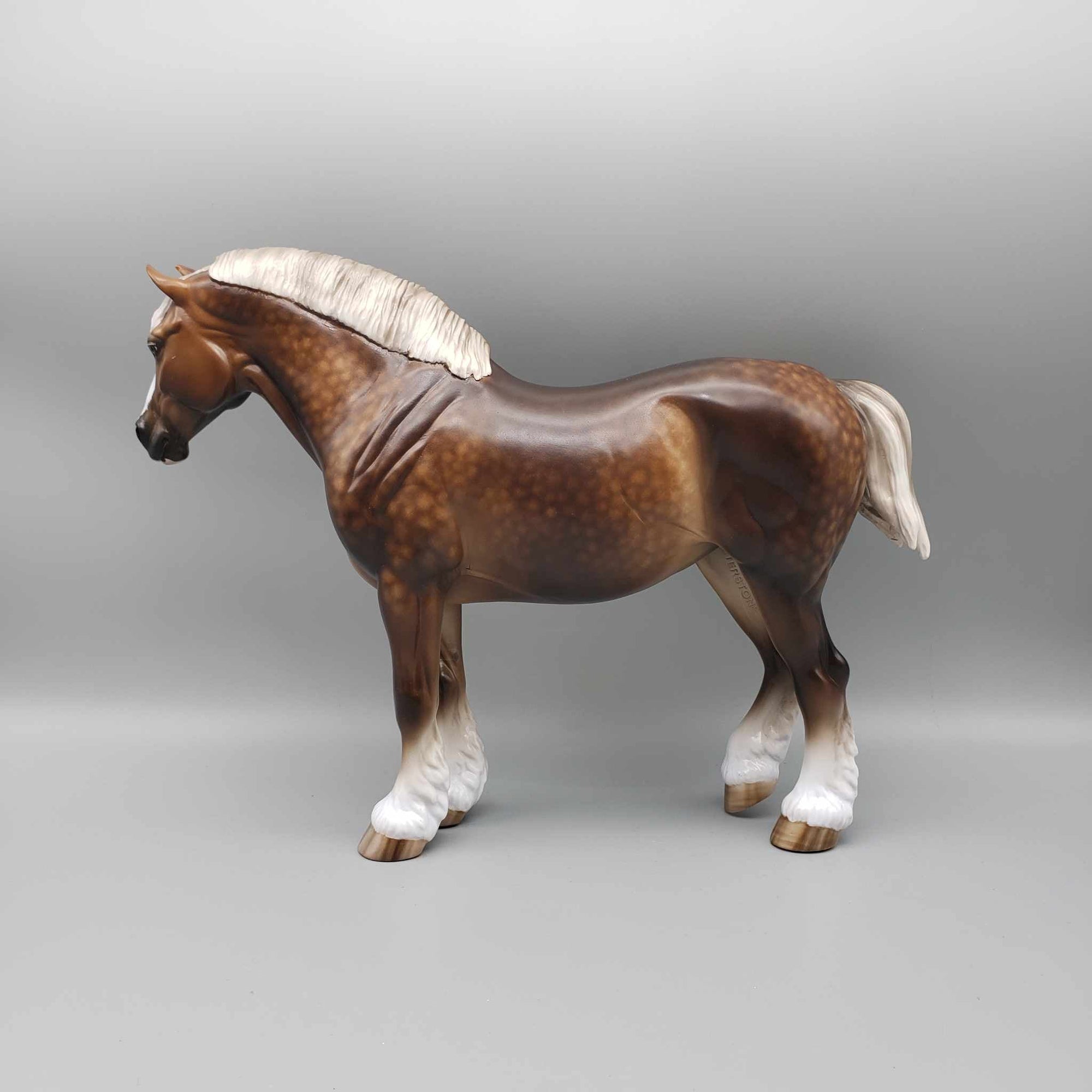 Hugs OOAK Dappled Liver Chestnut Heavy Draft Mare By Sheryl Leisure Best Offer 1/2/24