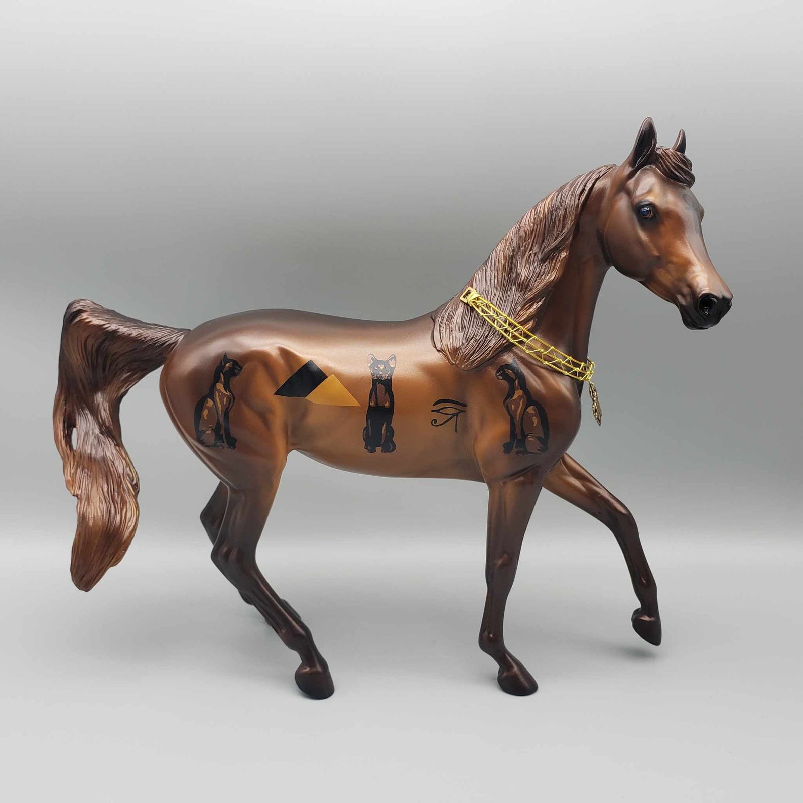 Francet V OOAK Egyptian Cat Decorator Arab Mare Set By Caroline Boydston