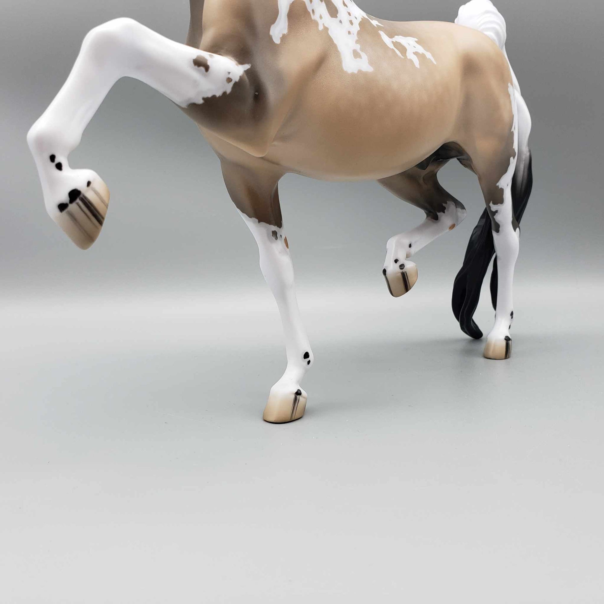 Dusty Mirage OOAK Dappled Buckskin Tobiano with Cat Tracks Saddlebred By Jess Hamill Best Offer 1/2/24