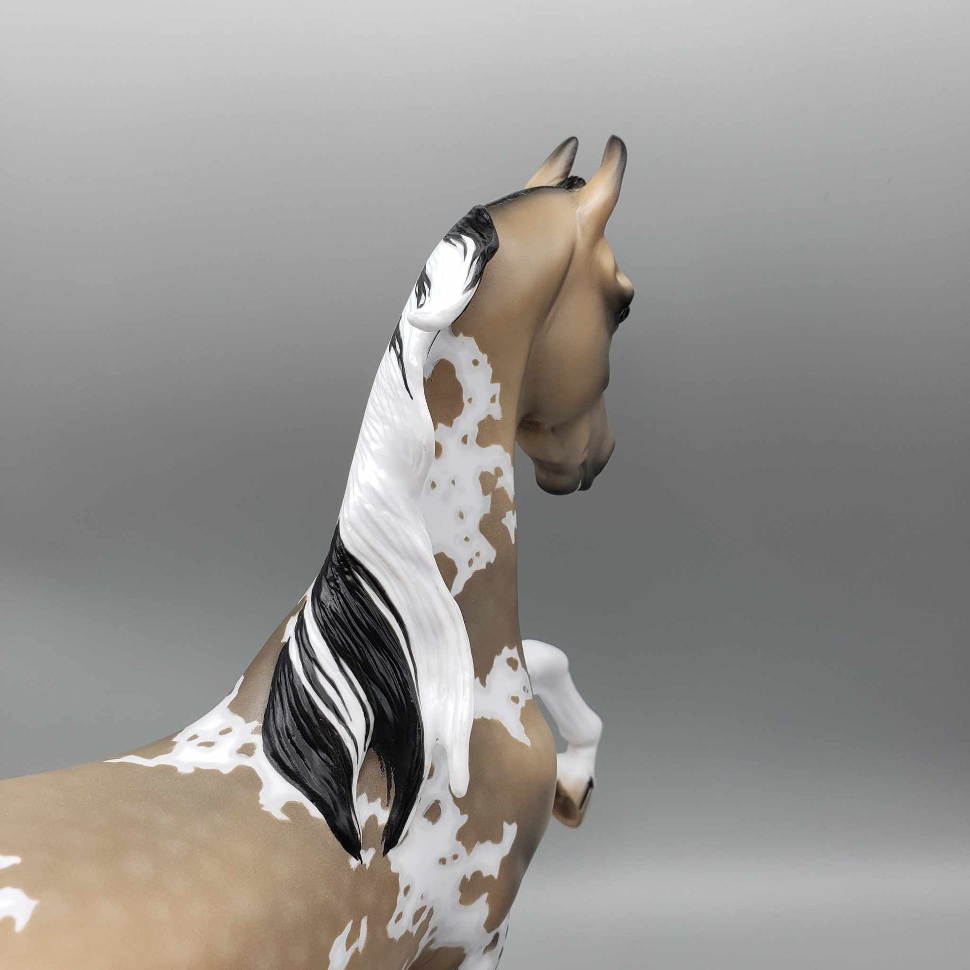 Dusty Mirage OOAK Dappled Buckskin Tobiano with Cat Tracks Saddlebred By Jess Hamill Best Offer 1/2/24