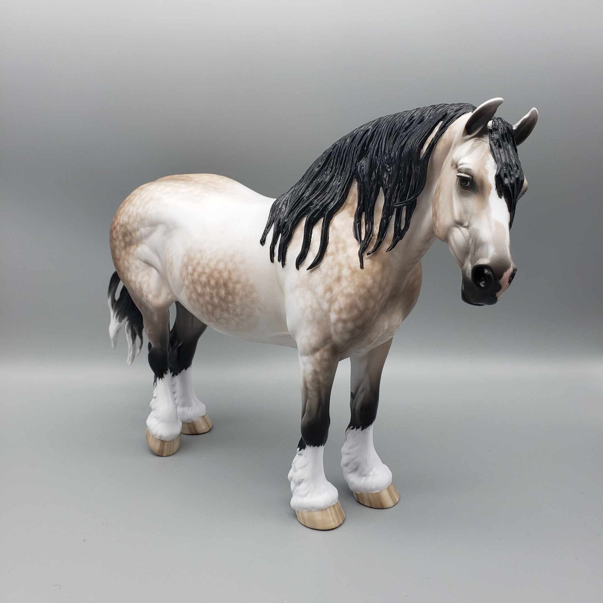 Lady Penelope OOAK Dappled Bay Going Grey Heavy Draft By Sheryl Leisure Best Offers 12/26/23