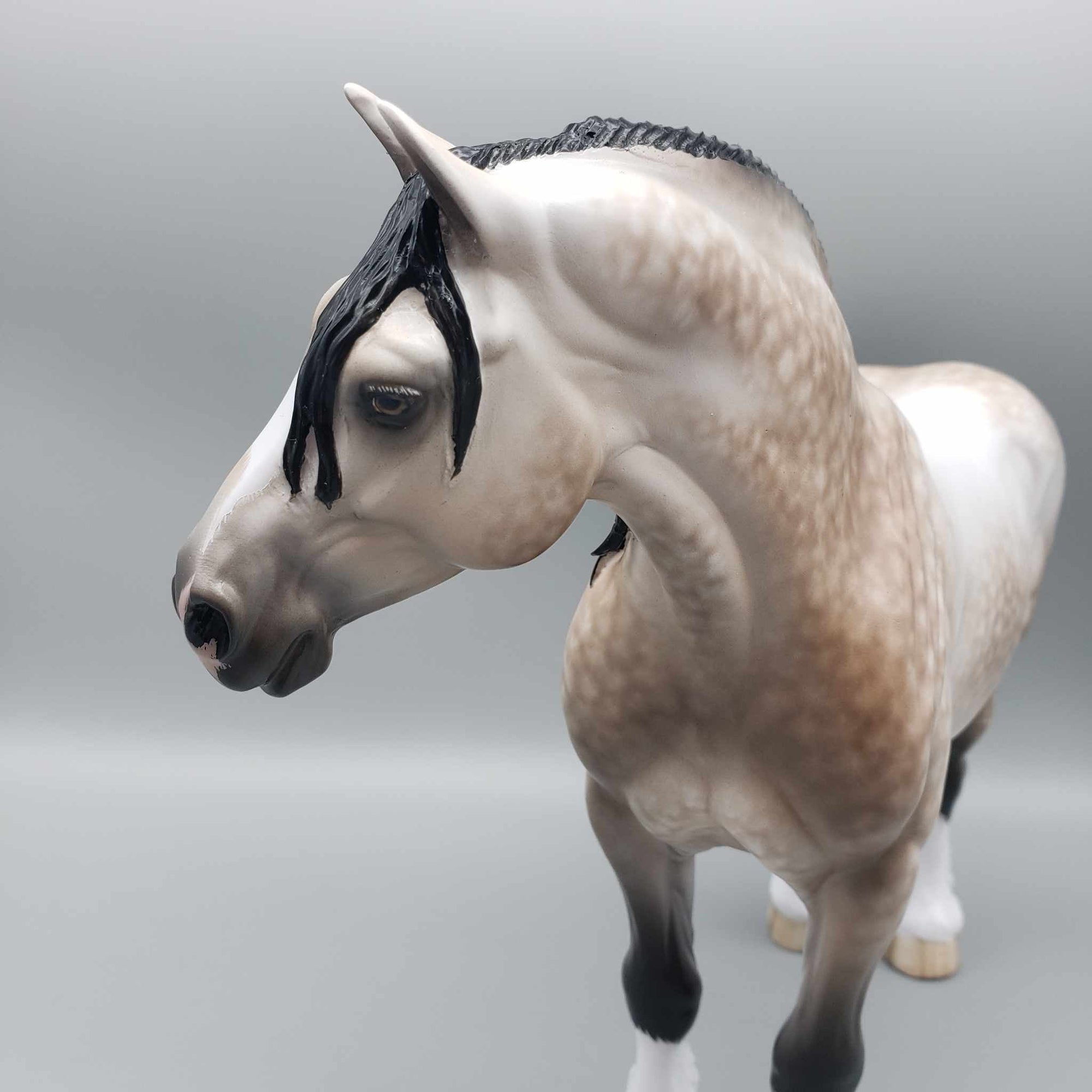 Lady Penelope OOAK Dappled Bay Going Grey Heavy Draft By Sheryl Leisure Best Offers 12/26/23