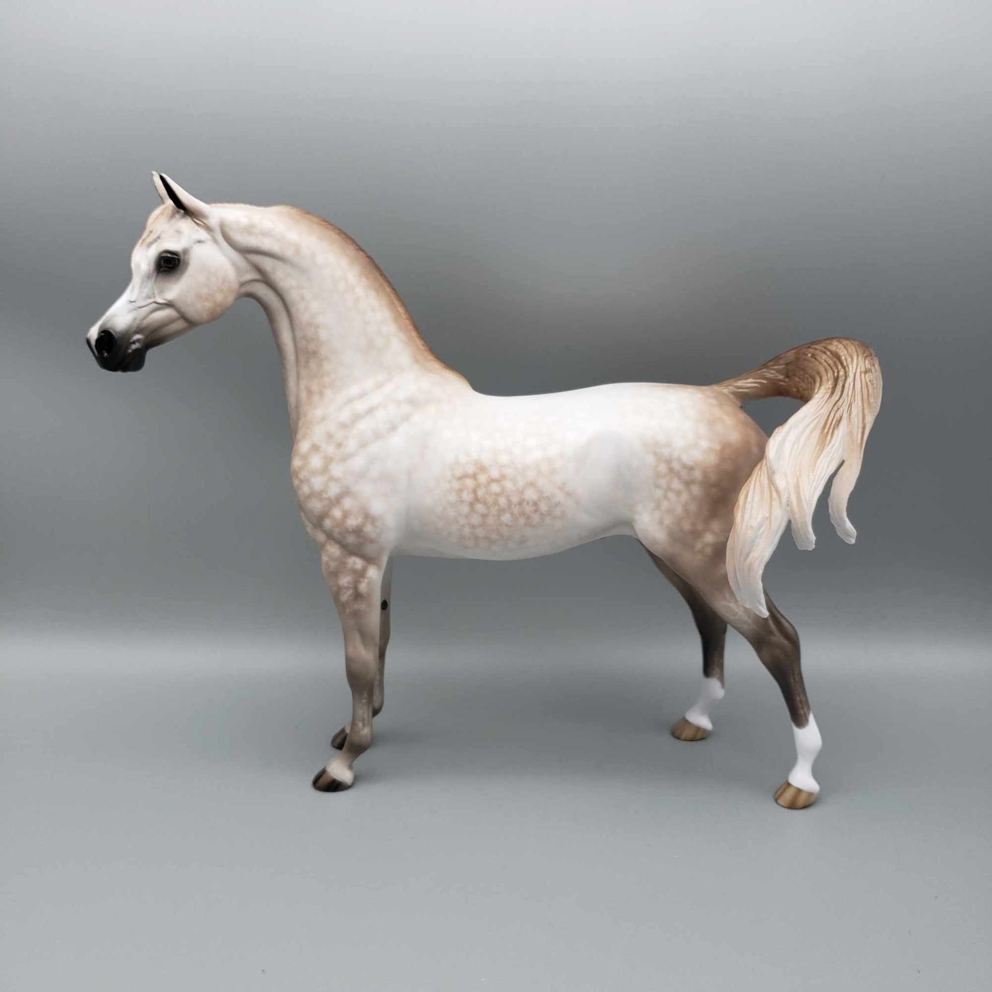 Dreamy OOAK Star Dappled Rose Grey Arabian Stallion By Sheryl Leisure Best Offer 1/2/24