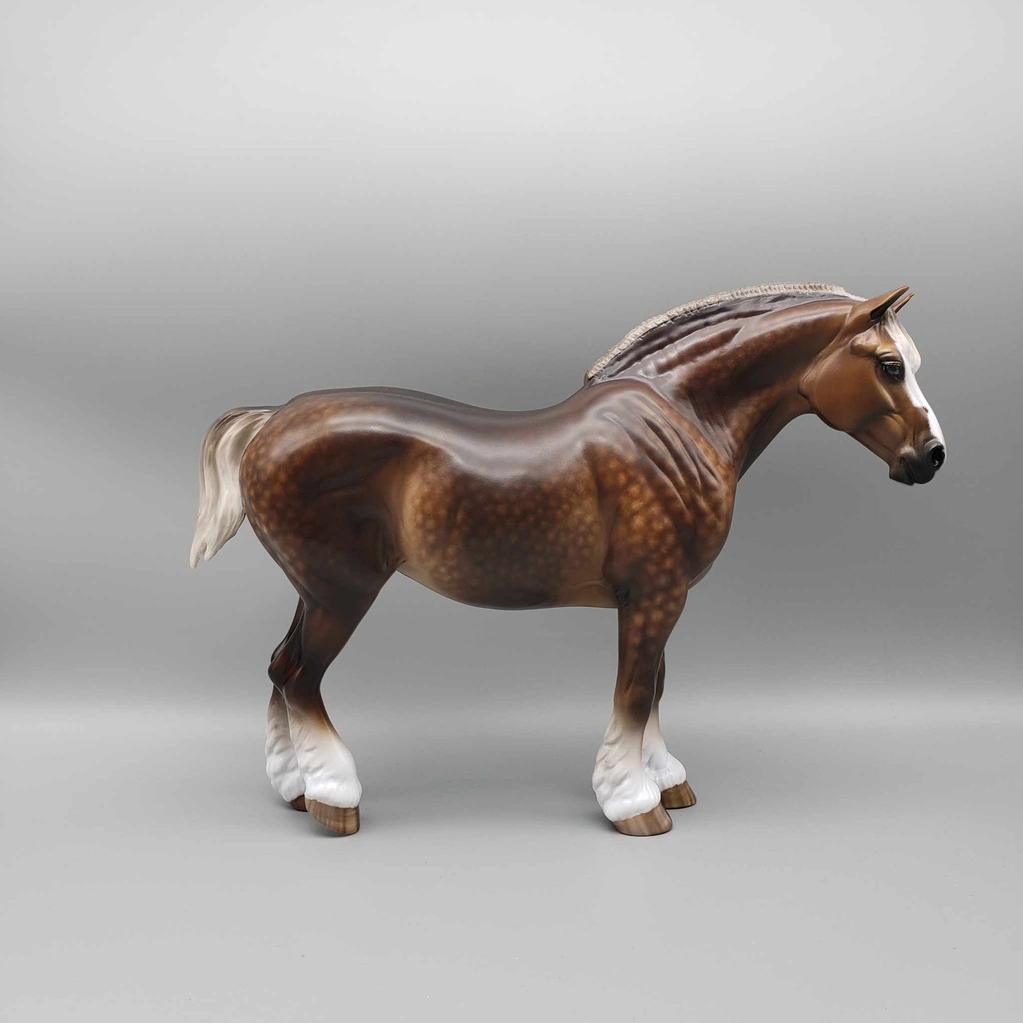 Hugs OOAK Dappled Liver Chestnut Heavy Draft Mare By Sheryl Leisure Best Offer 1/2/24