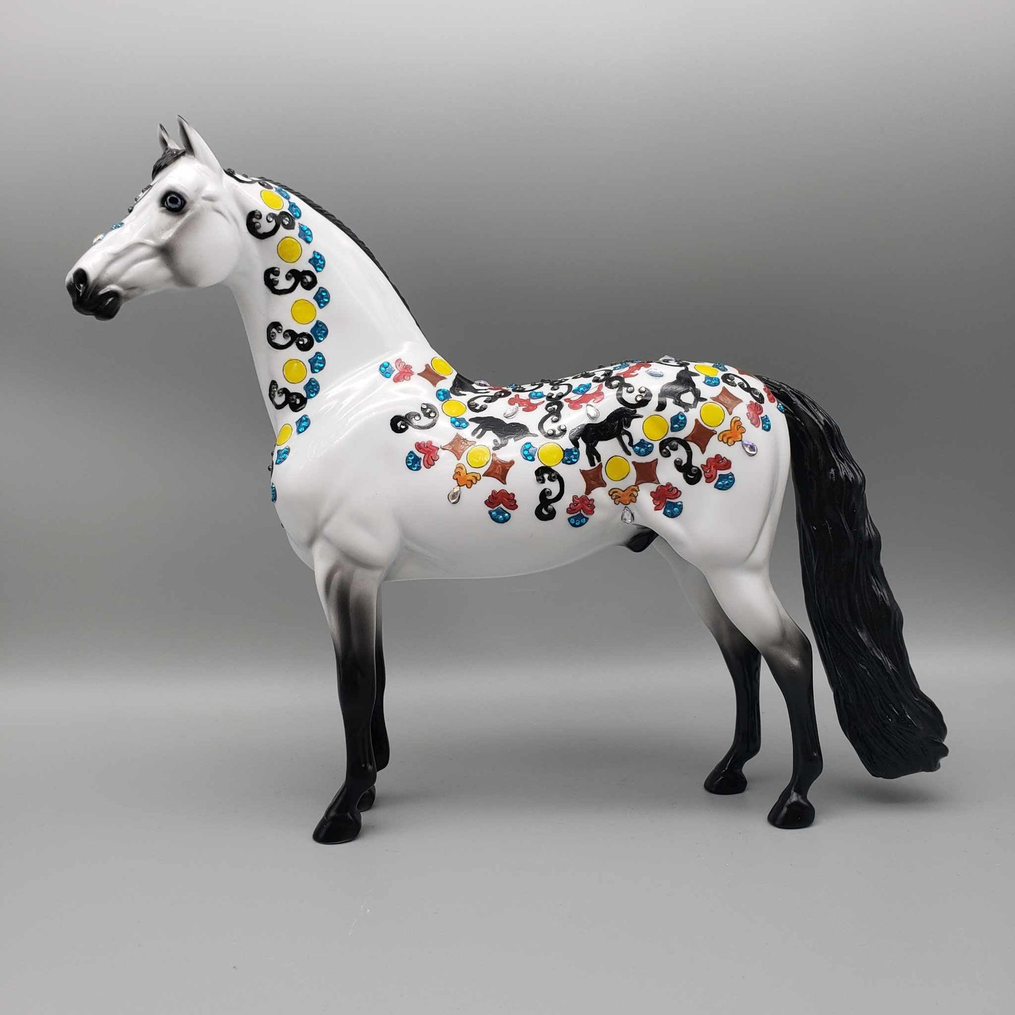 Mosaic Trivet OOAK Deco and Blinged Morgan By Dawn Quick Weekend Flash Sale