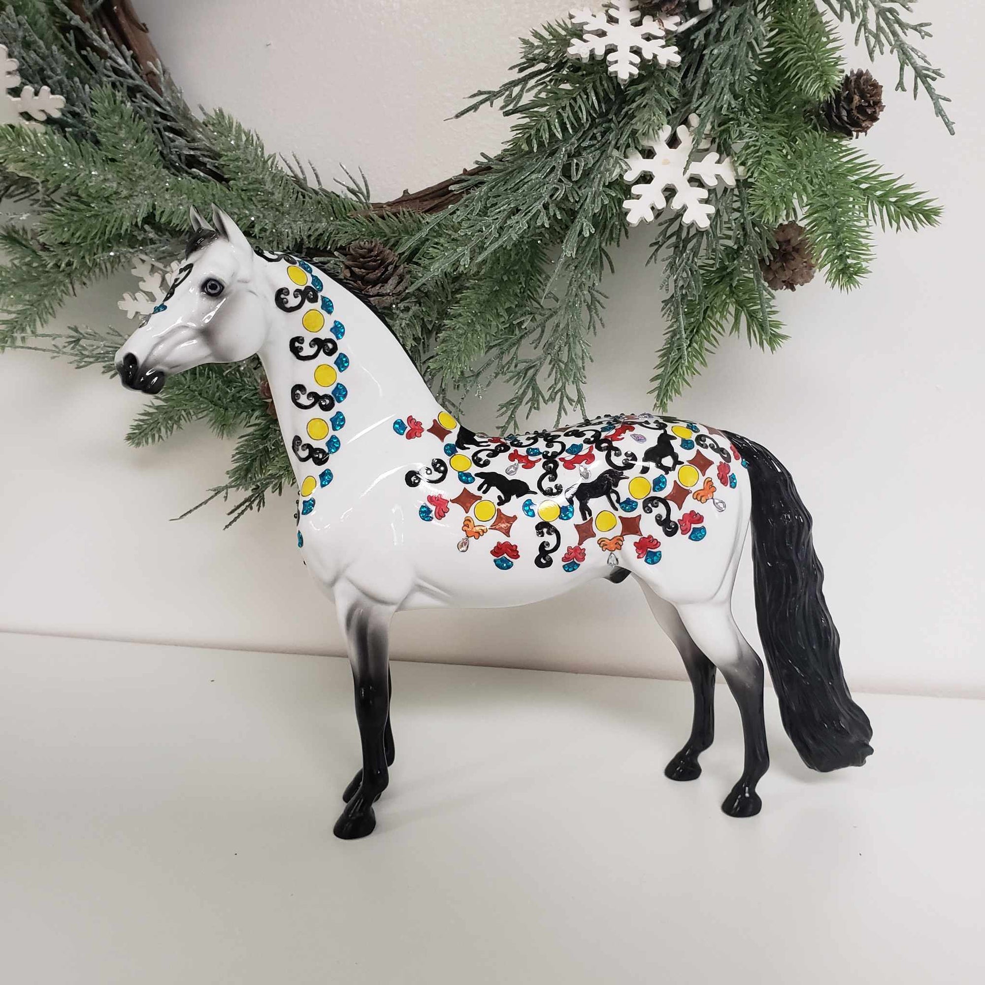 Mosaic Trivet OOAK Deco and Blinged Morgan By Dawn Quick Weekend Flash Sale