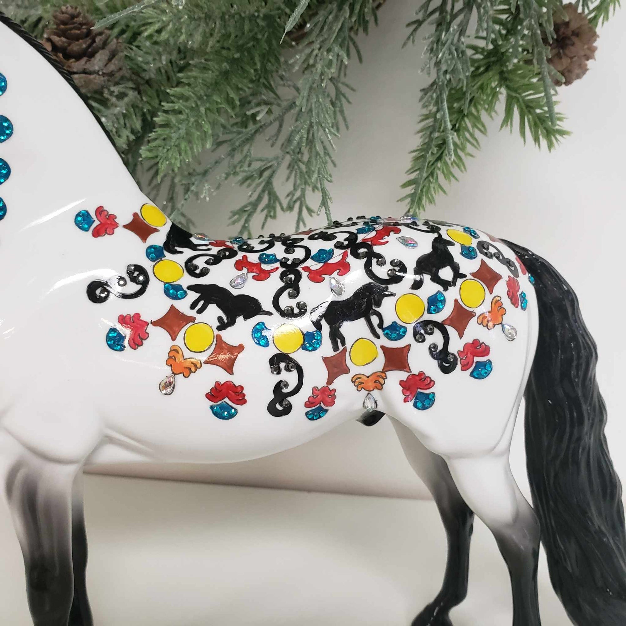 Mosaic Trivet OOAK Deco and Blinged Morgan By Dawn Quick Weekend Flash Sale