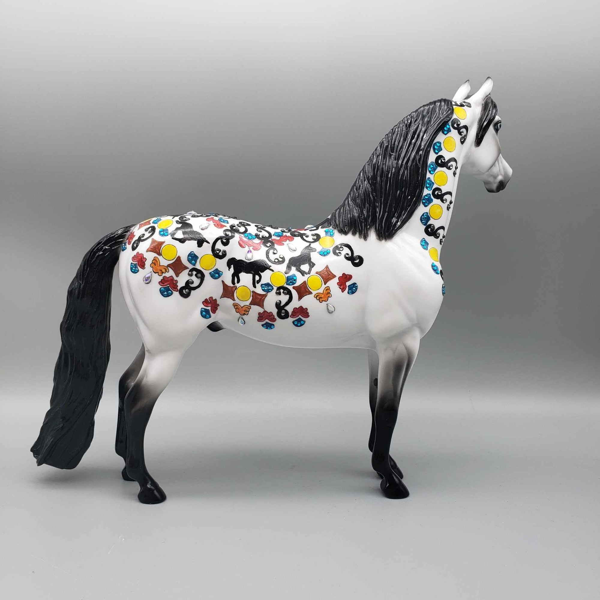 Mosaic Trivet OOAK Deco and Blinged Morgan By Dawn Quick Weekend Flash Sale