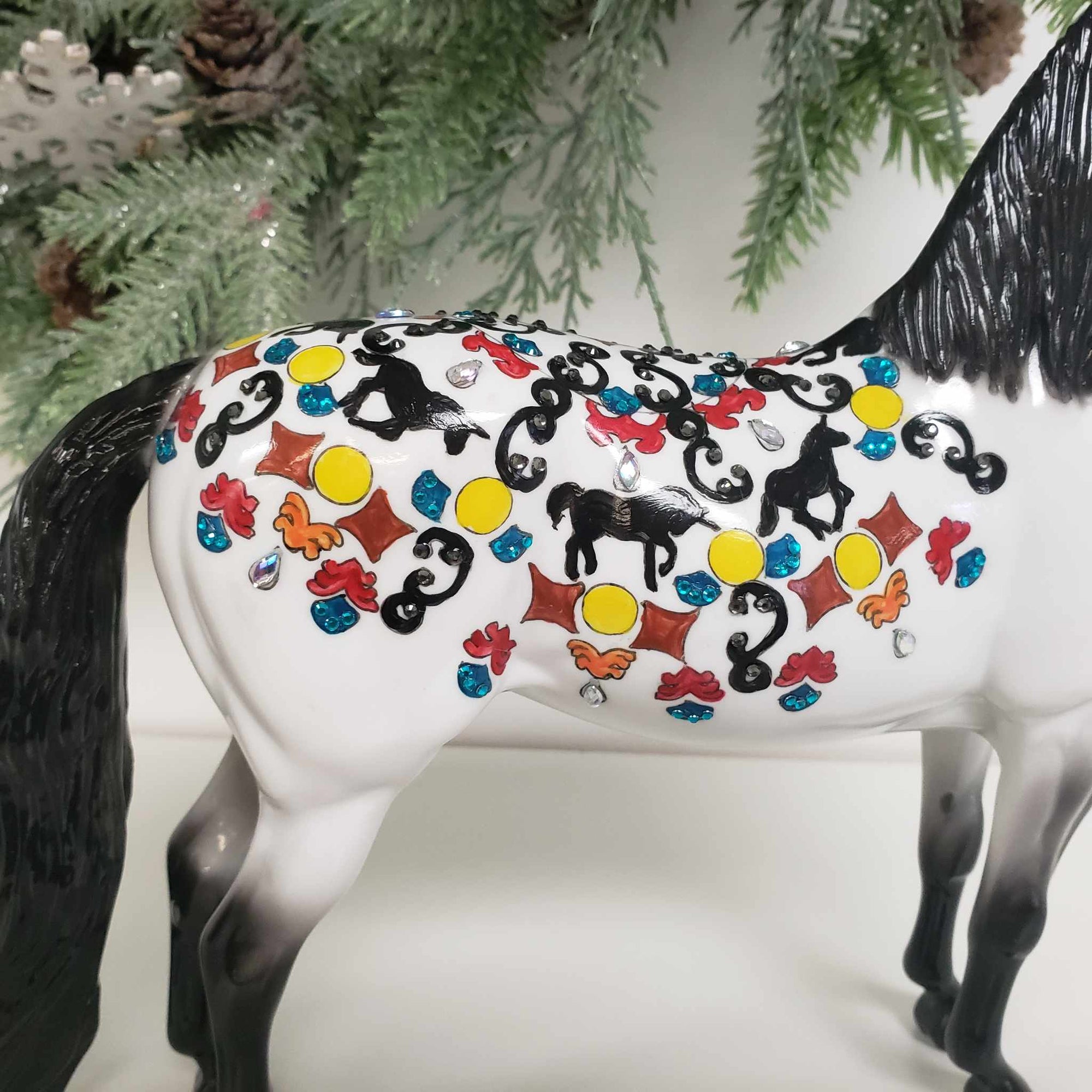 Mosaic Trivet OOAK Deco and Blinged Morgan By Dawn Quick Weekend Flash Sale