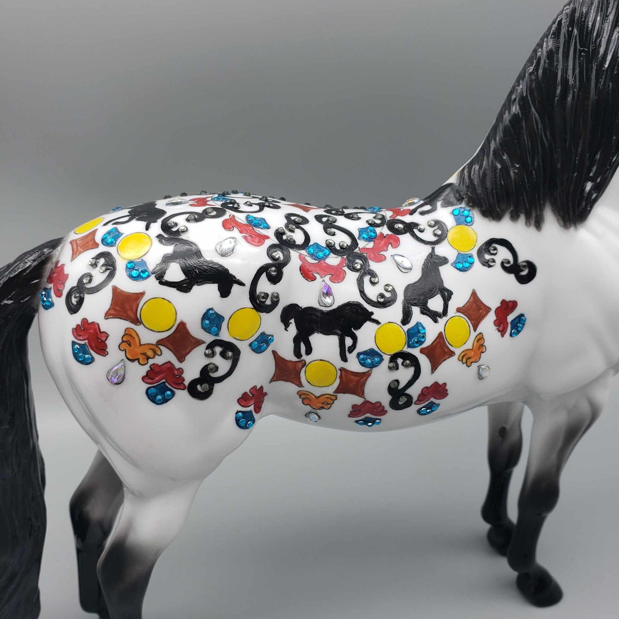 Mosaic Trivet OOAK Deco and Blinged Morgan By Dawn Quick Weekend Flash Sale