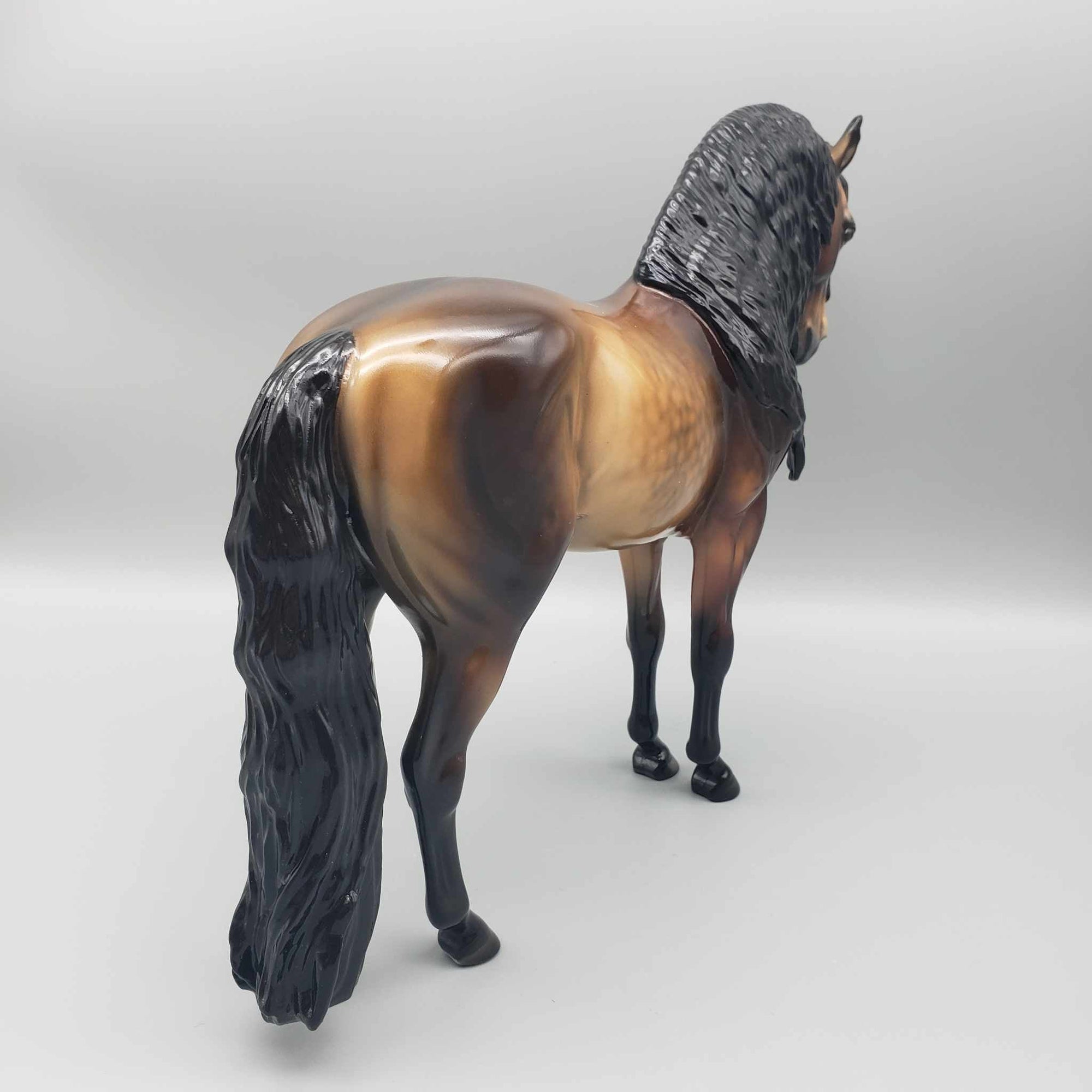 Tailchaser OOAK Dapple Sooty Buckskin Custom Andalusian By Julie Keim