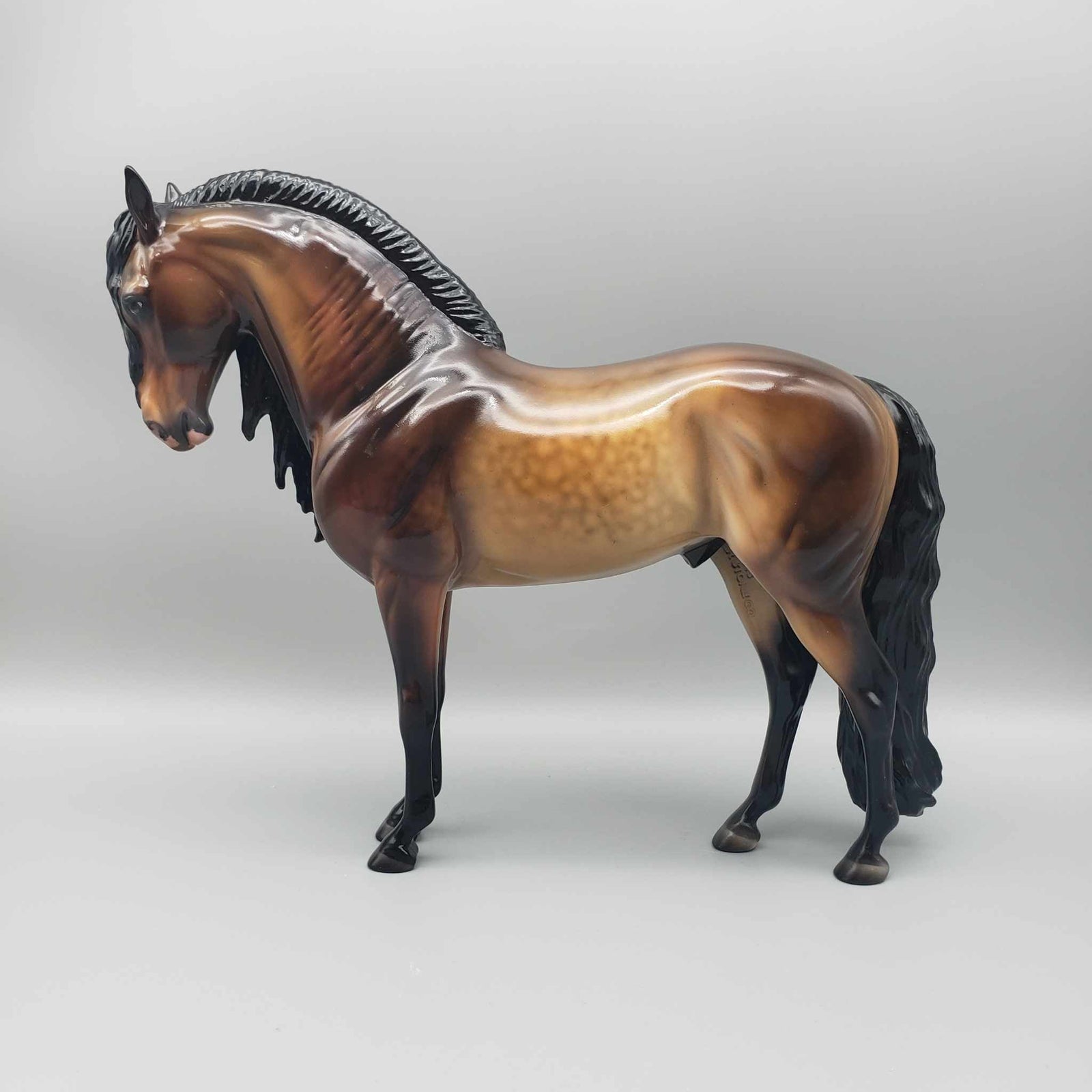 Tailchaser OOAK Dapple Sooty Buckskin Custom Andalusian By Julie Keim