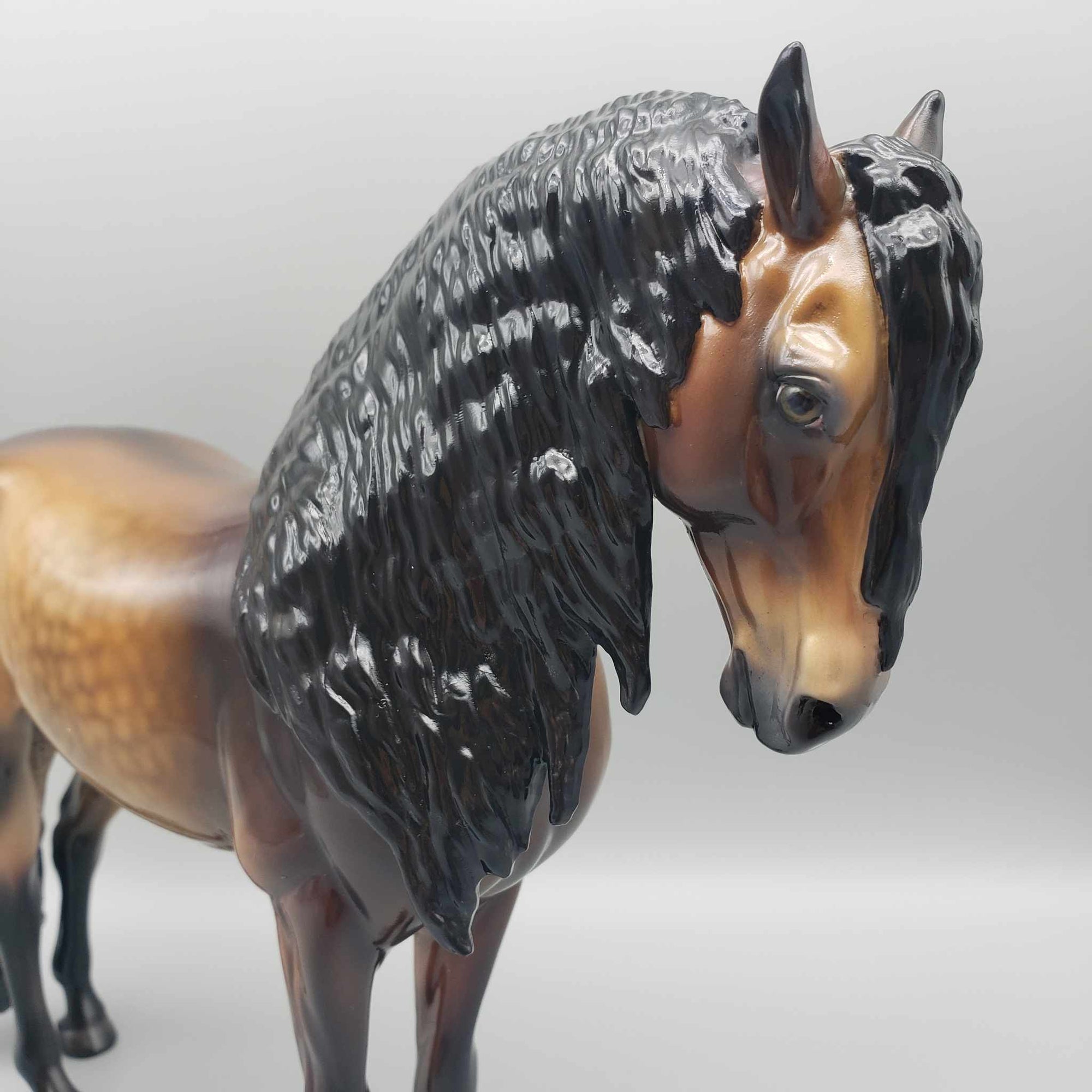 Tailchaser OOAK Dapple Sooty Buckskin Custom Andalusian By Julie Keim