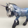 Grayson OOAK Custom Dappled Blue Purple Deco Unicorn Irish Cob By Jess Hamill