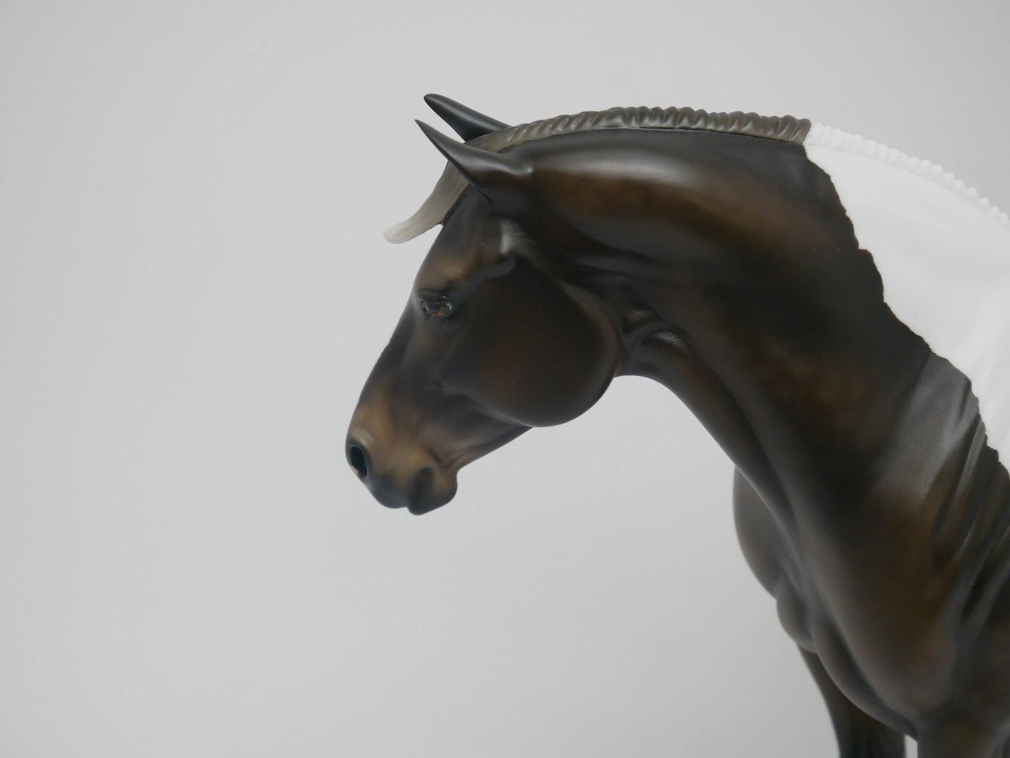 CHOCOLATE CREAM-OOAK BROWN BAY PINTO HEAVY DRAFT MARE BY AUDREY DIXON 6/1/20