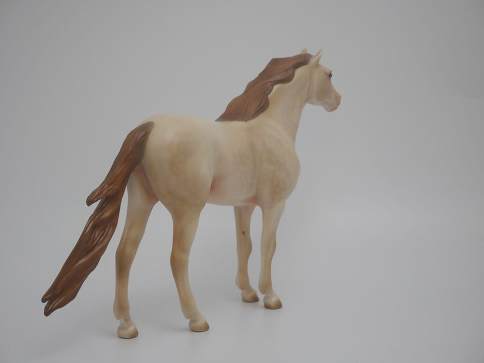 MOCCASINS-OOAK DAPPLE CHAMPANGE MUSTANG BY AUDREY DIXON 3/26/20