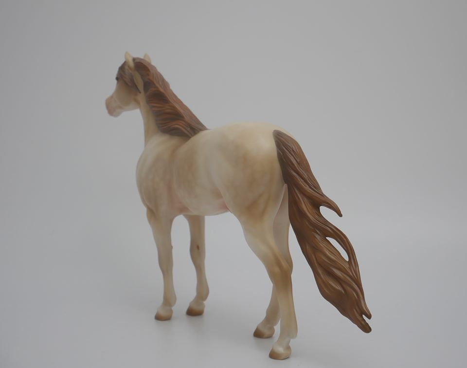 MOCCASINS-OOAK DAPPLE CHAMPANGE MUSTANG BY AUDREY DIXON 3/26/20