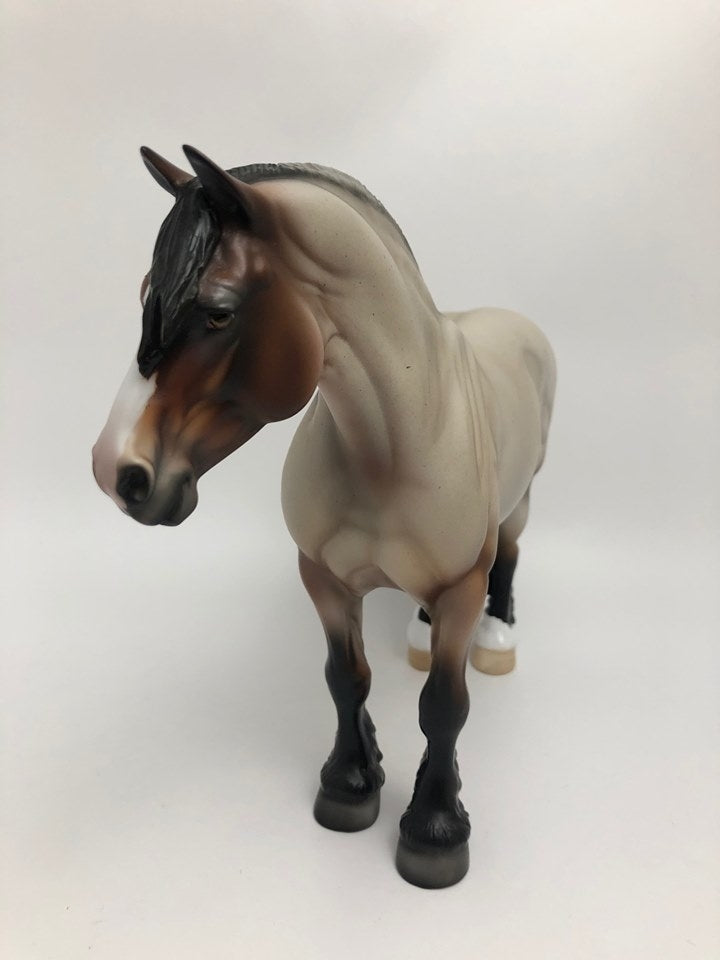 CHARMIN-LE? GOLD LOYALTY BAY ROAN HEAVY DRAFT MARE 5/20