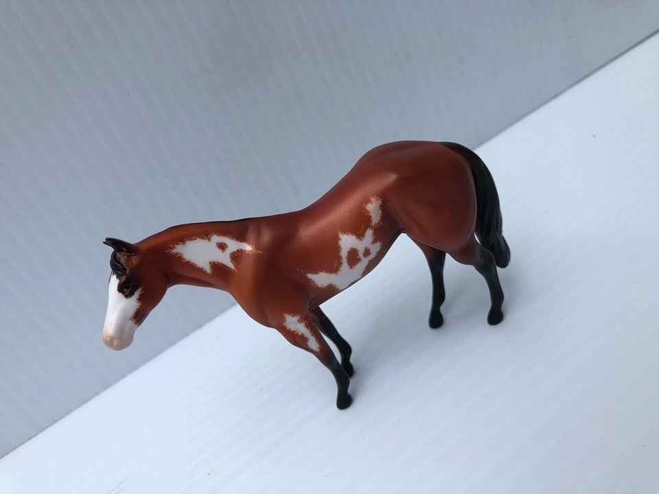 INVITATION 2 PARTY-OOAK ETCHED PAINT STOCK HORSE CHIP-2019