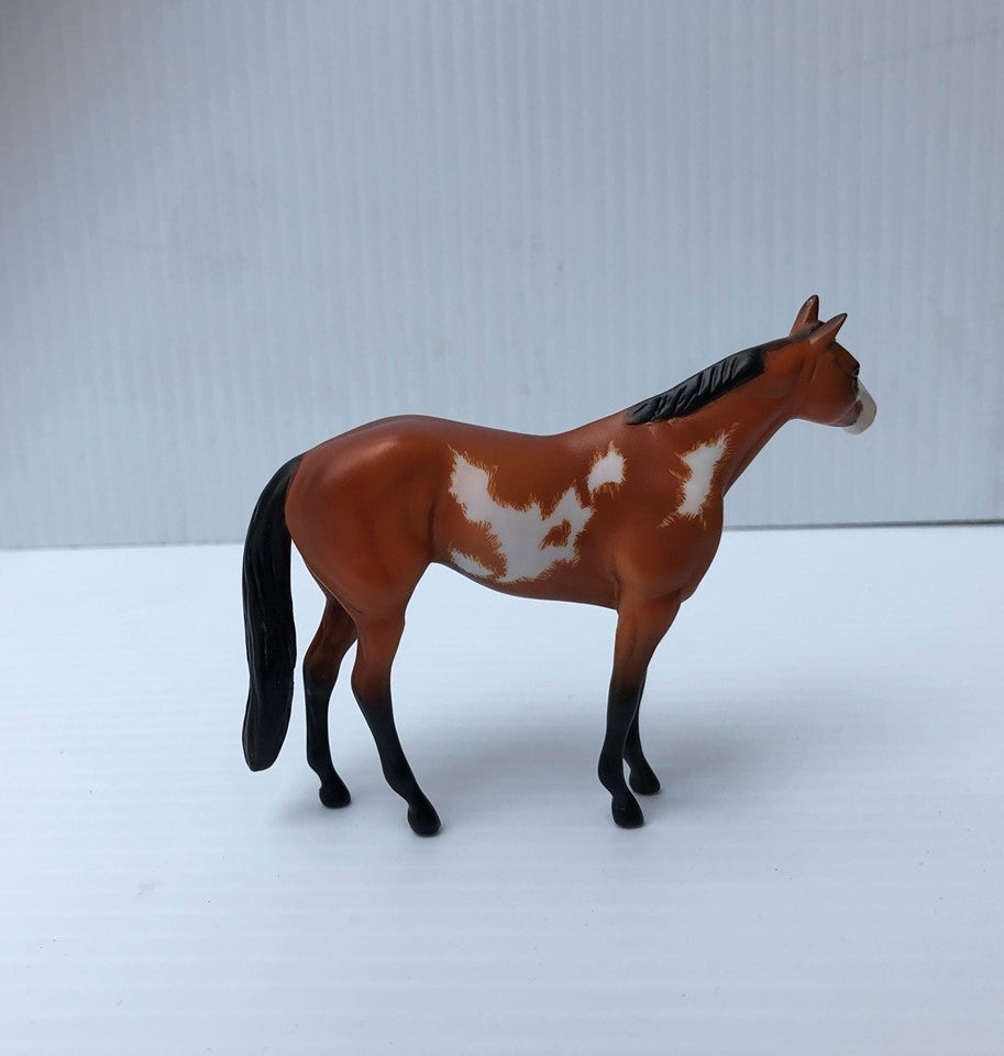 INVITATION 2 PARTY-OOAK ETCHED PAINT STOCK HORSE CHIP-2019