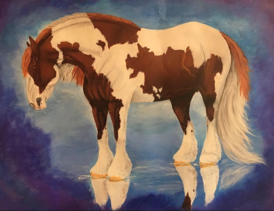 Quiet Reflections LE-? Art of the Horse Finalist by Ariel Stanowski