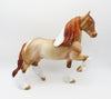 A Glimpse of Magic - BEST OFFER - OOAK - Perlino Pinto Trotting Drafter By Julie Keim - Christmas Tails 2022 - CT22