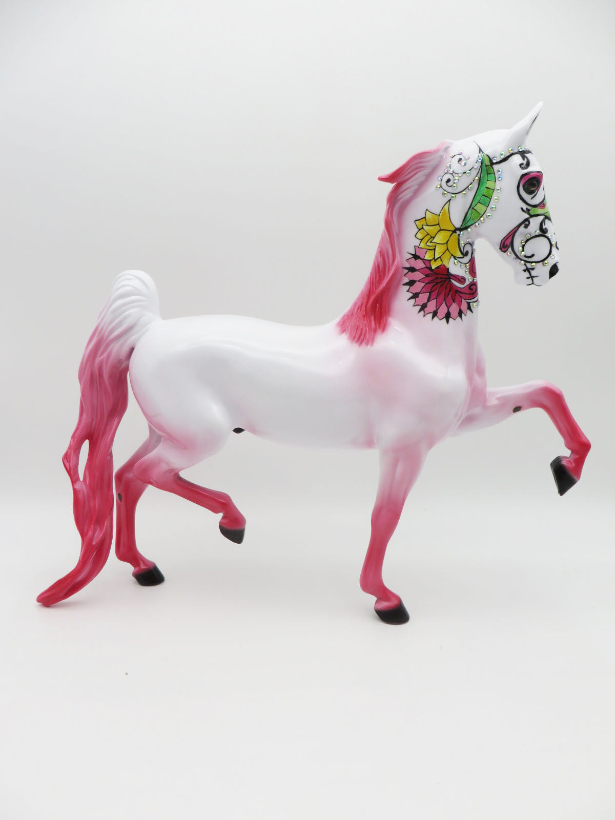 Alabanza - OOAK Sugar Skull Saddlebred Horse By Dawn Quick