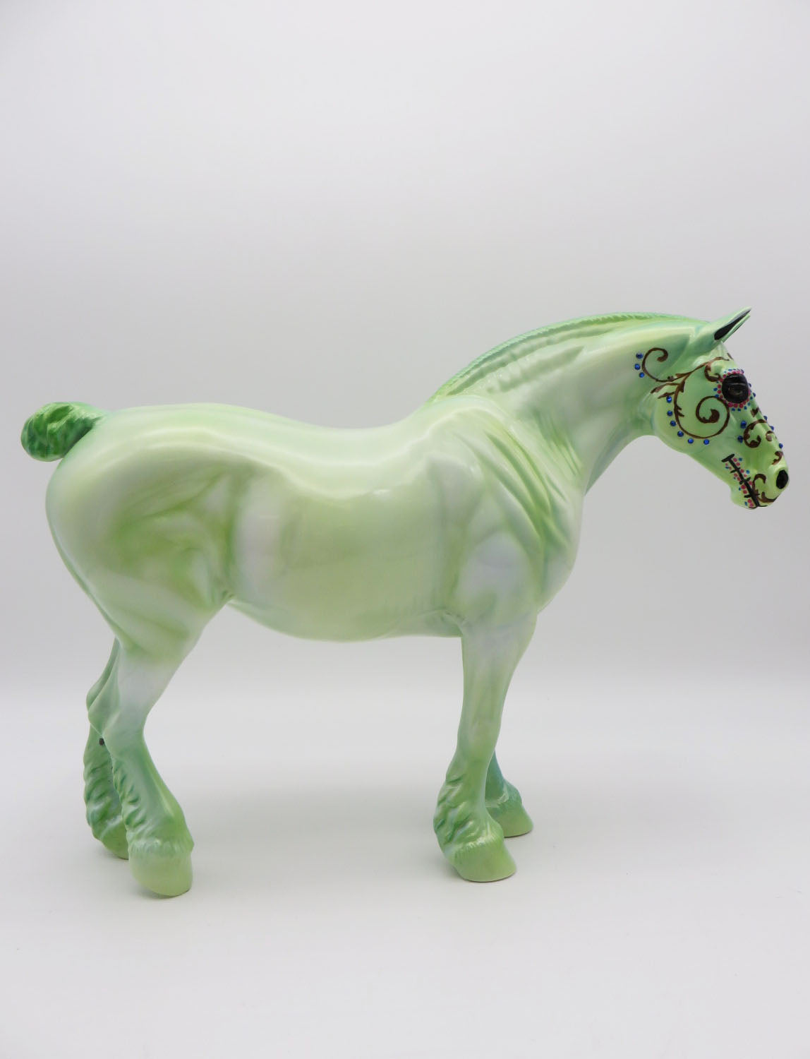 ALFENIQUE - OOAK Sugar Skull Heavy Draft Horse By Dawn Quick LHS 22