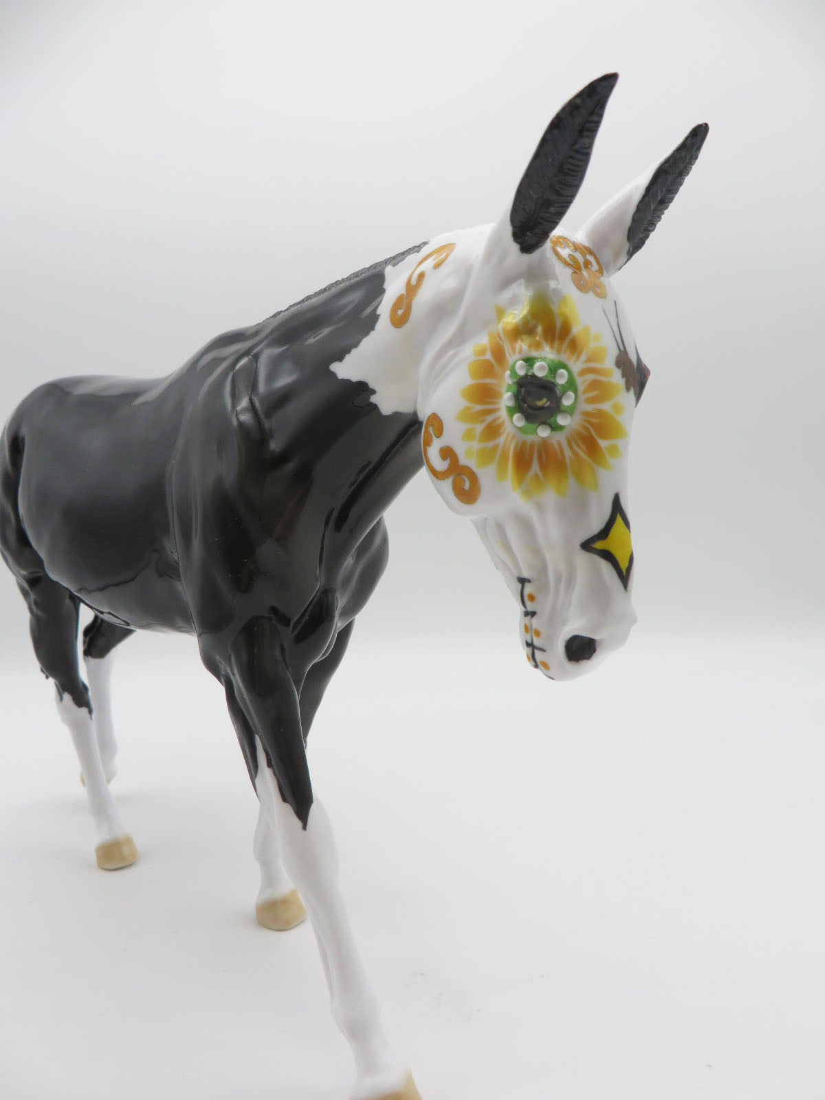 ALKALI - OOAK DECORATOR SUGAR SKULL MULE BY DAWN QUICK LHS 22