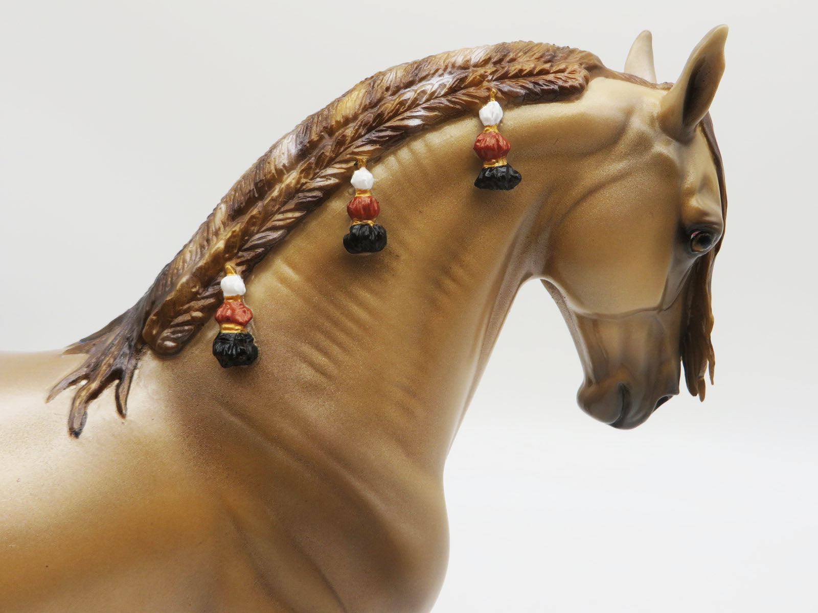 APOLLO DE SOMMER - OOAK - PEARL ANDALUSIAN STALION - PAINTED BY MYLA PEARCE BEST OFFER 9/30/22