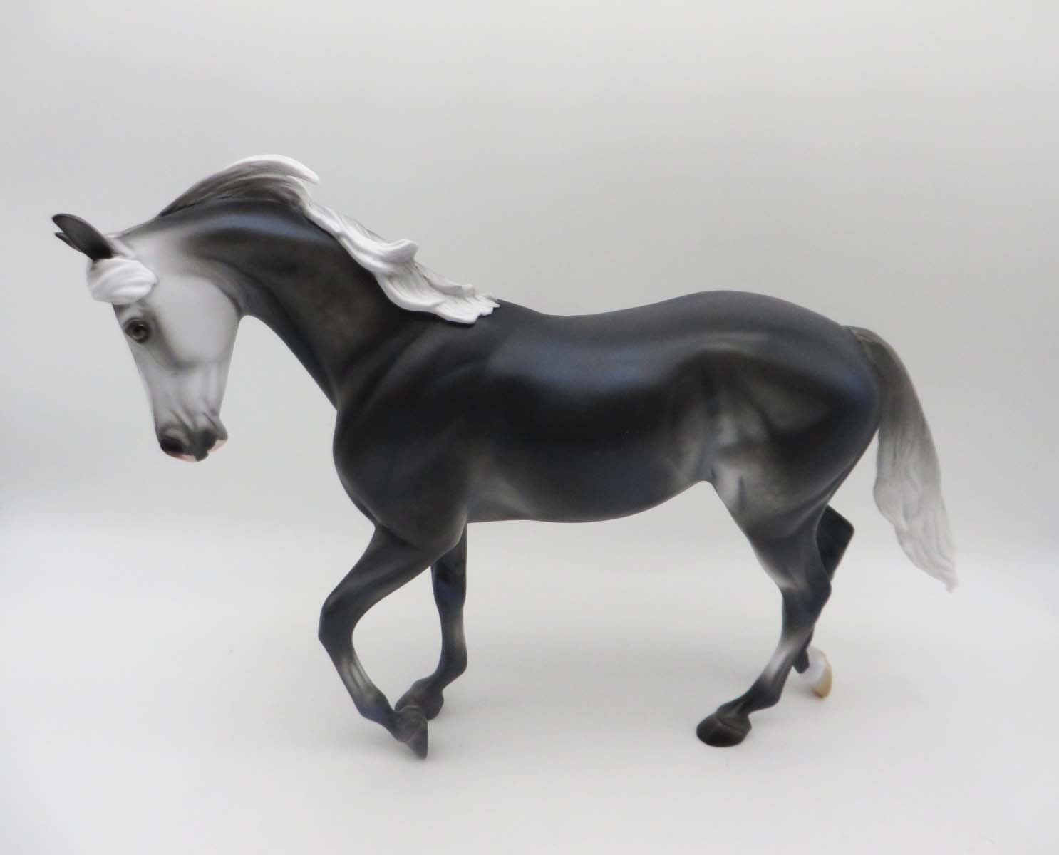 A Thundering Young Black Going Grey Thoroughbred By Ashley Palmer SHCF23