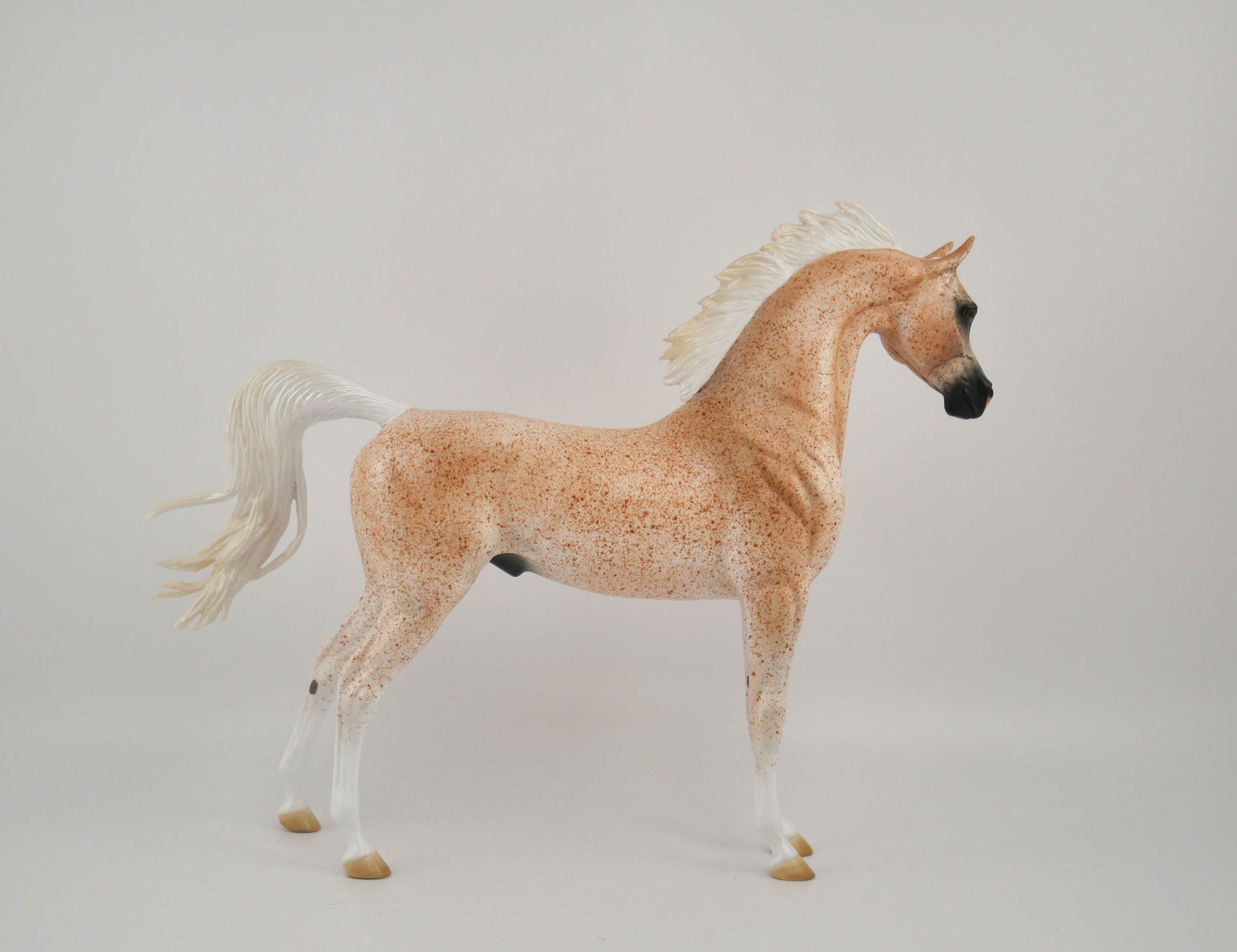 AUTUMN SPLENDOR-OOAK FLEA BITTEN ROSE GREY BY CARRIE KELLER MM2020