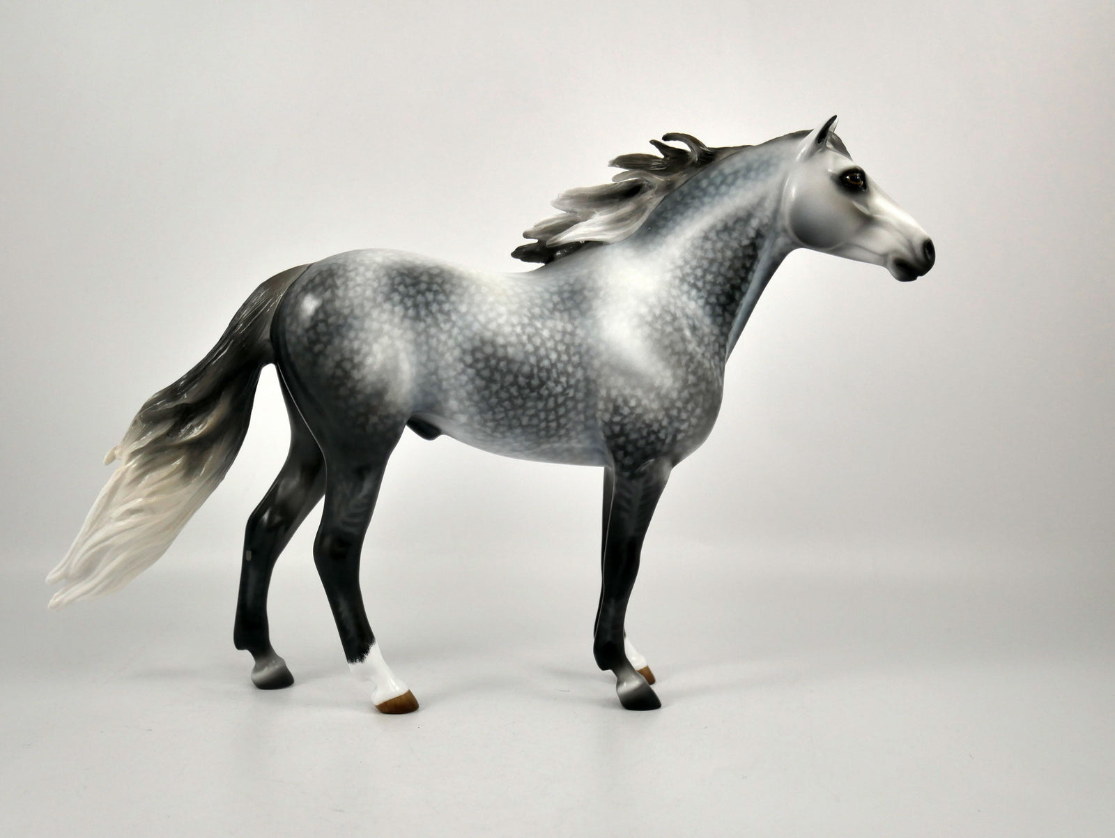 Adobe Town-OOAK Star Dapple Grey Mustang By Audrey Dixon 12/30/20