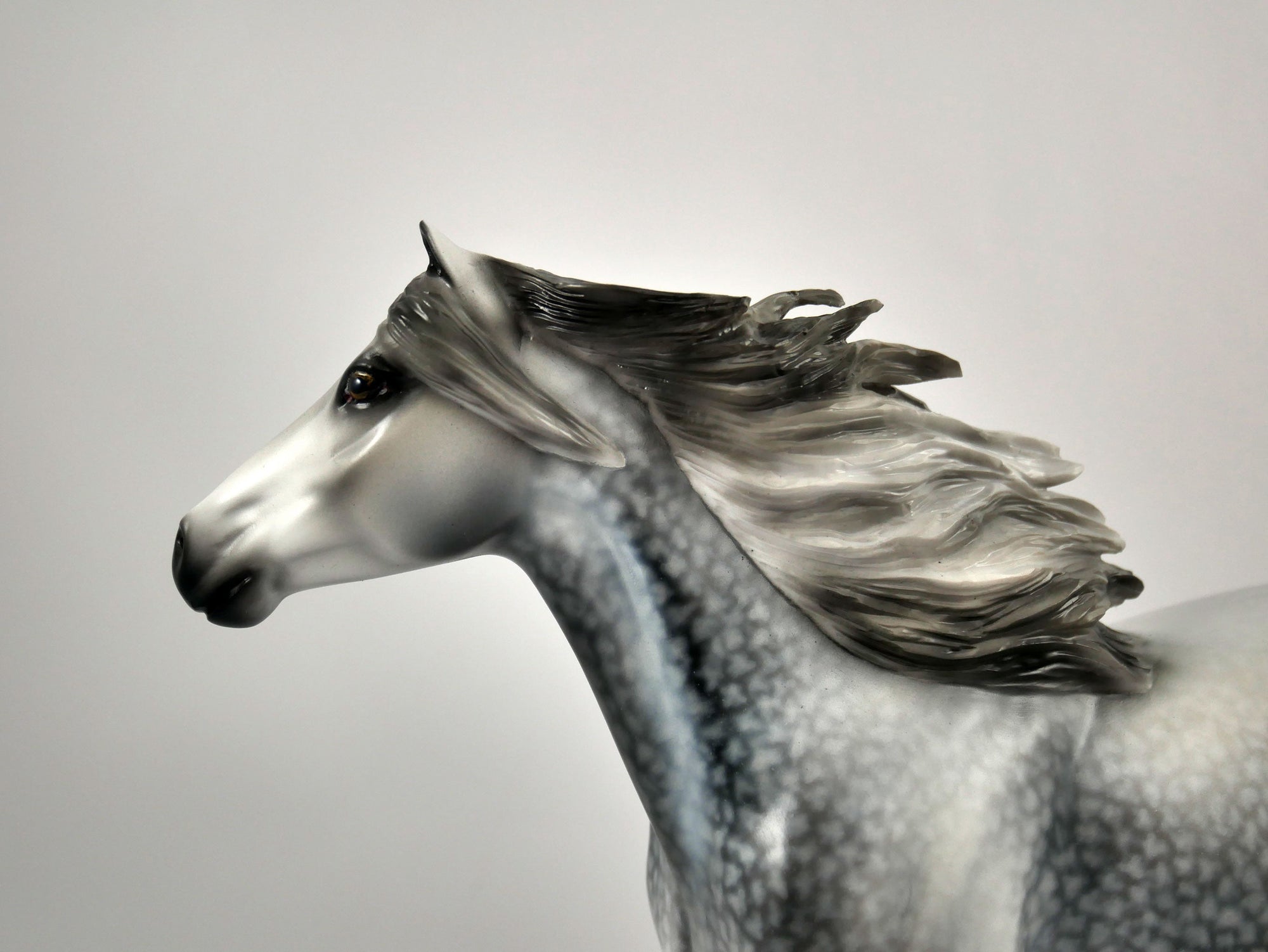 Adobe Town-OOAK Star Dapple Grey Mustang By Audrey Dixon 12/30/20