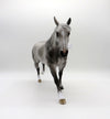 Against All Odds-OOAK Star Dapple Grey Running Stock Horse Painted By Sheryl Leisure 7/19/21
