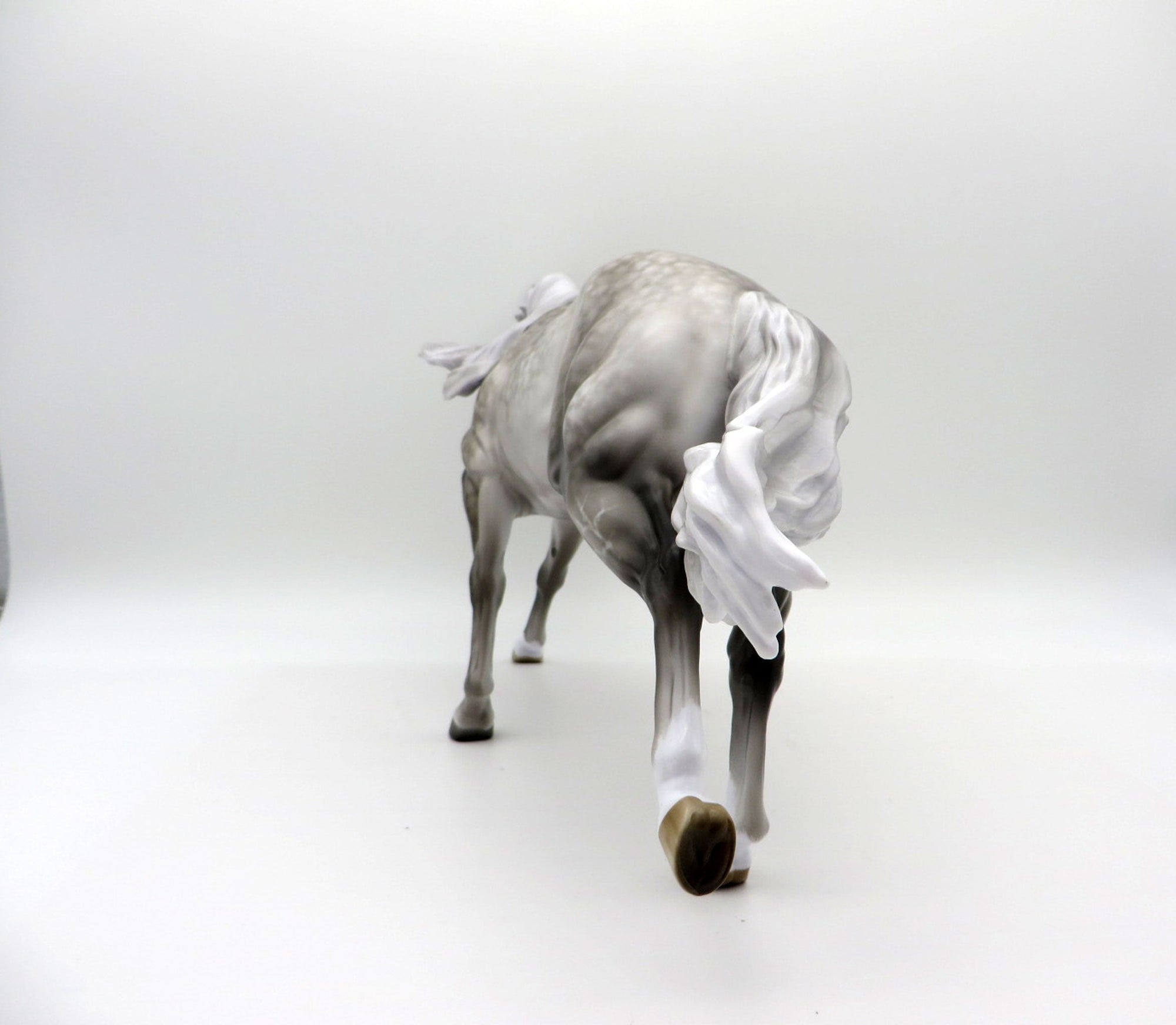 Against All Odds-OOAK Star Dapple Grey Running Stock Horse Painted By Sheryl Leisure 7/19/21