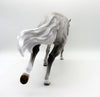 Against All Odds-OOAK Star Dapple Grey Running Stock Horse Painted By Sheryl Leisure 7/19/21