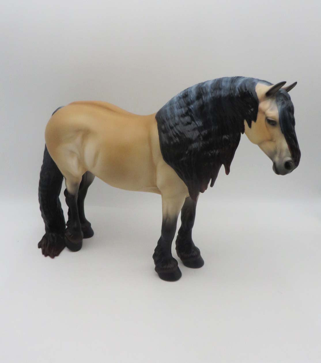 Agnes OOAK Frosted Sunburnt Buckskin Heavy Draft By Ellen Robbins SHCF23