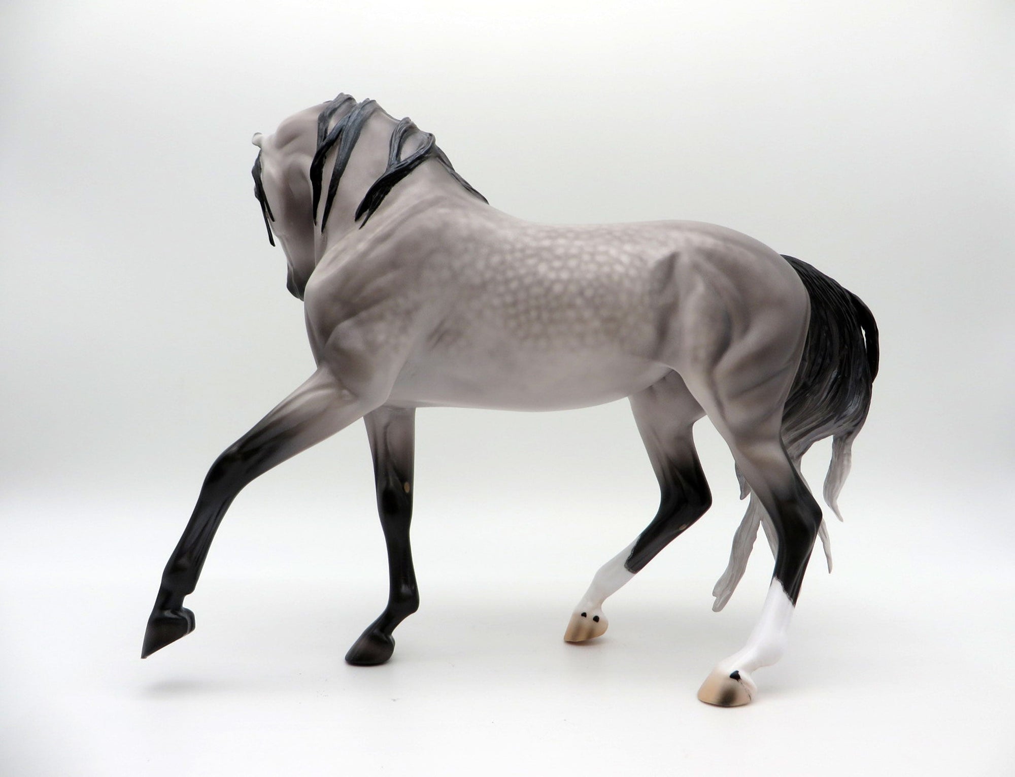 Augusta- OOAK Dapple Grey Arabian Mare Painted By Caroline Boydston 7/12/21