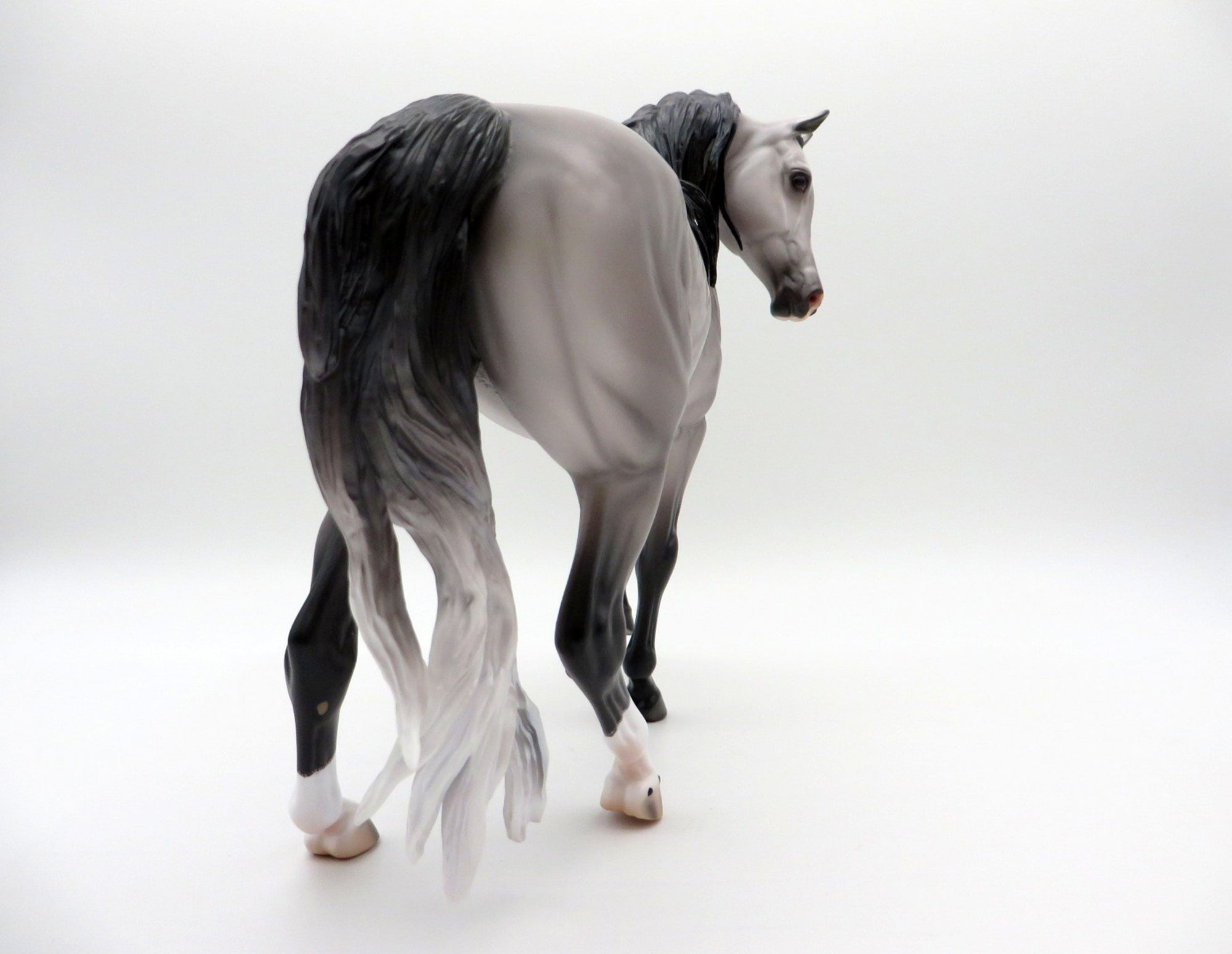 Augusta- OOAK Dapple Grey Arabian Mare Painted By Caroline Boydston 7/12/21